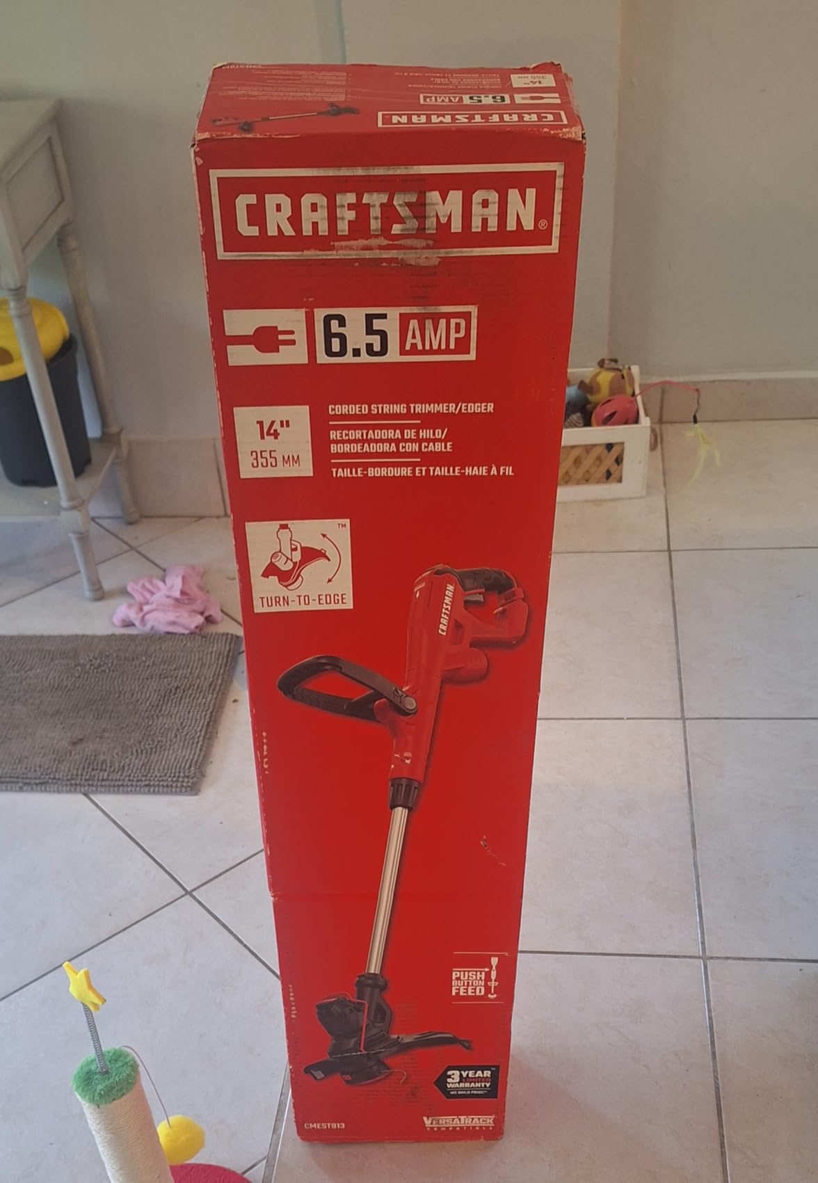 CRAFTSMAN WEEDWACKER String Trimmer, 6.5 Amp, 14-Inch (CMEST913) customer photo 2