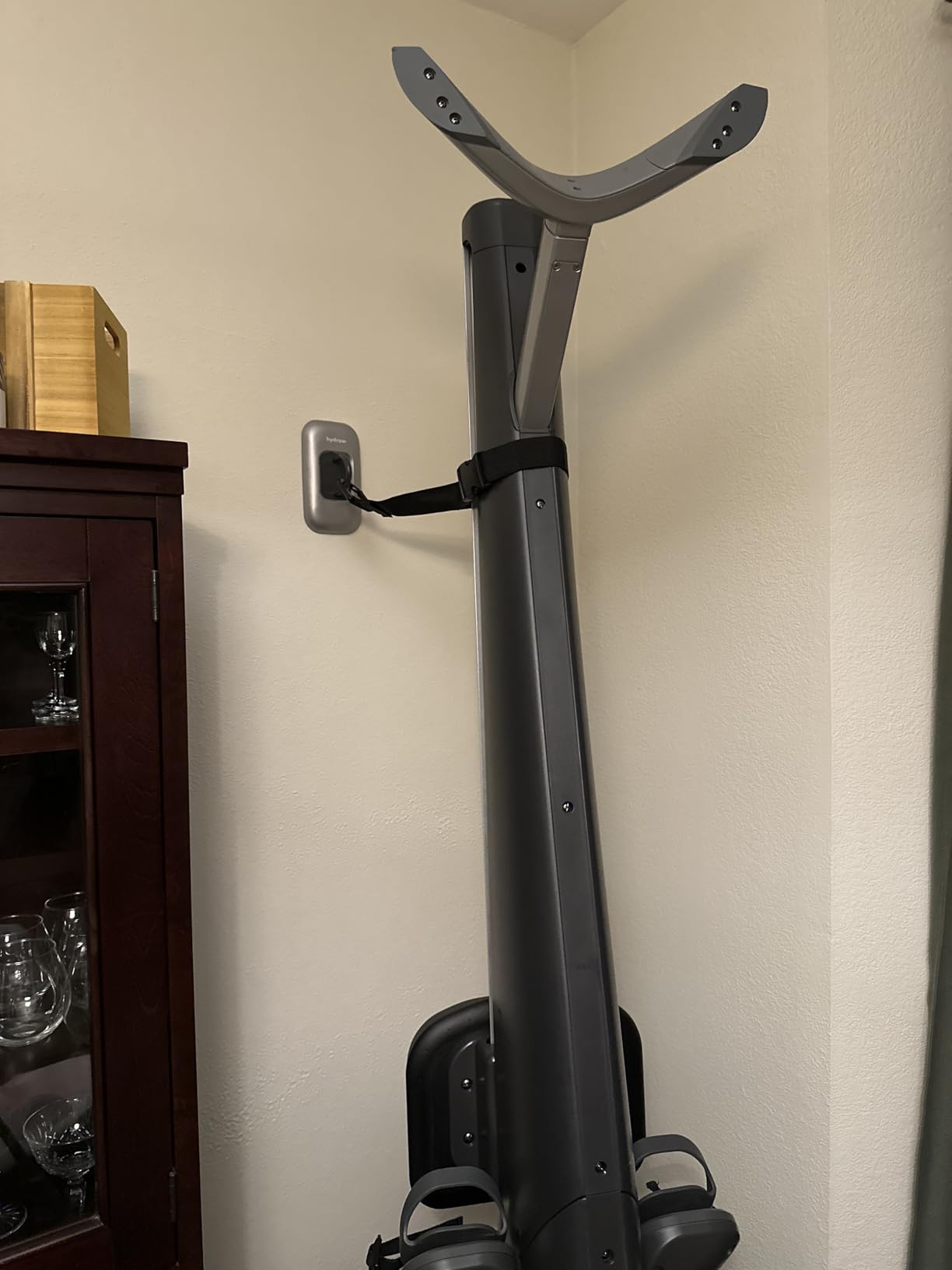 Rower Upright Storage Kit - Wall Mount for Vertical Space Saving customer photo 1
