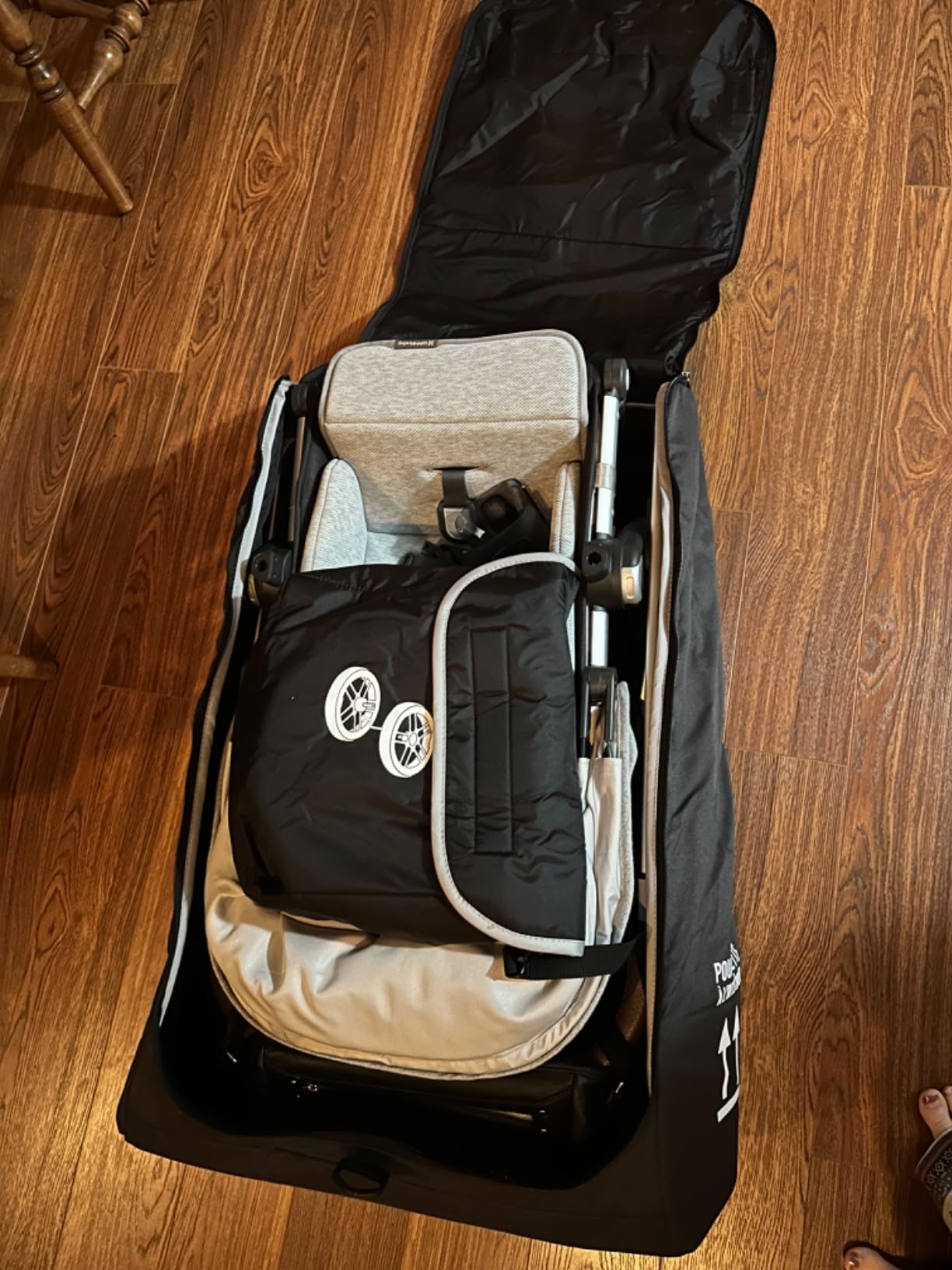 UPPAbaby Travel Bag for Vista and Cruz Strollers - Includes TravelSafe Program Coverage, Inner Wheel Bag and Storage Pocket - Smooth Wheels, Handles + Durable Design customer photo 1