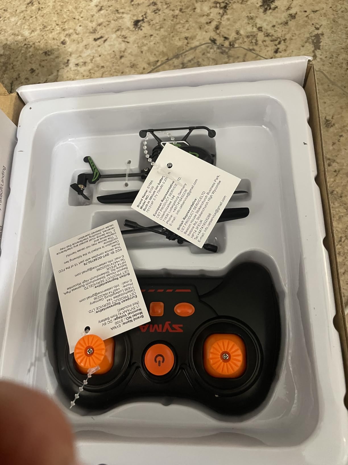 SYMA S100 Mini RC Helicopter with Gyro Stabilizer, Altitude Hold, 3.5 Channel, 5-7 Min Flight Time, Remote Control Helicopter Toy for Boys and Girls customer photo 1