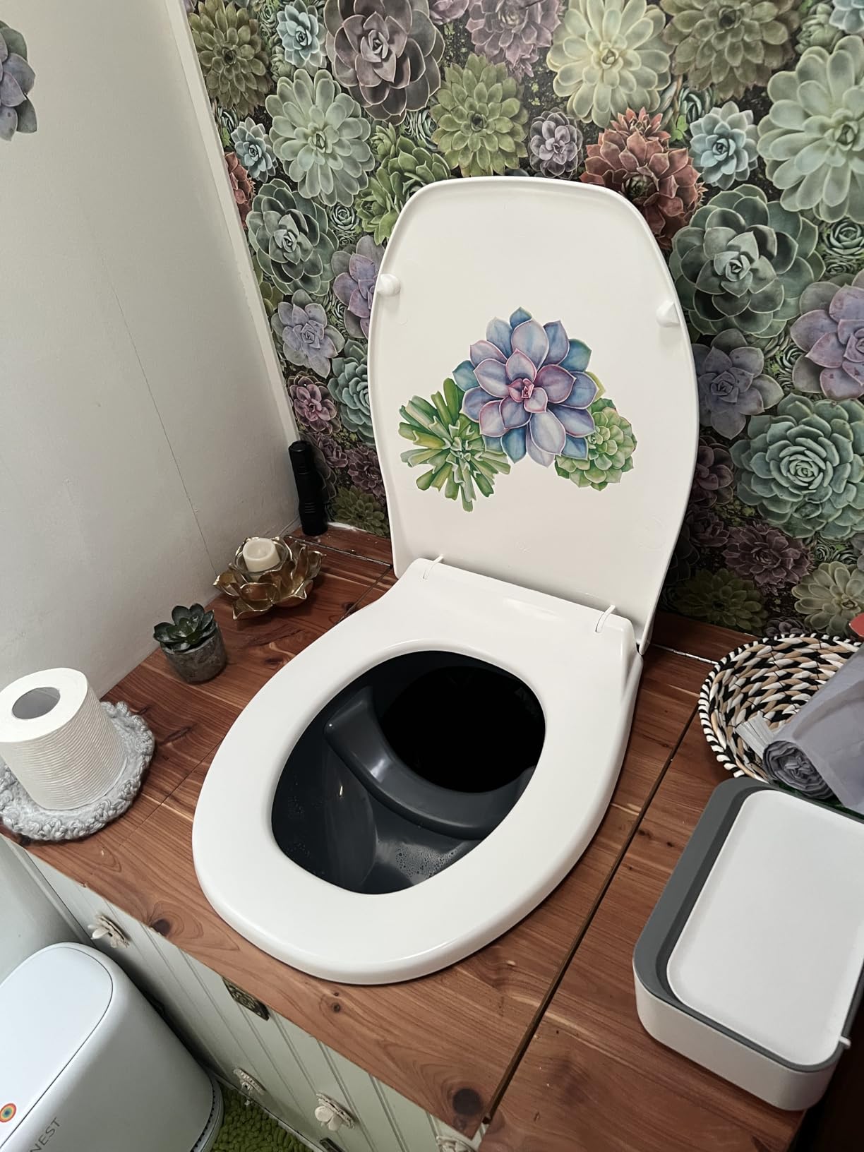 Separett Privy Urine-Separating Toilet Seat Kit | Hinged Lid, Non-Electric, For DIY Compost Toilet Builds customer photo 1