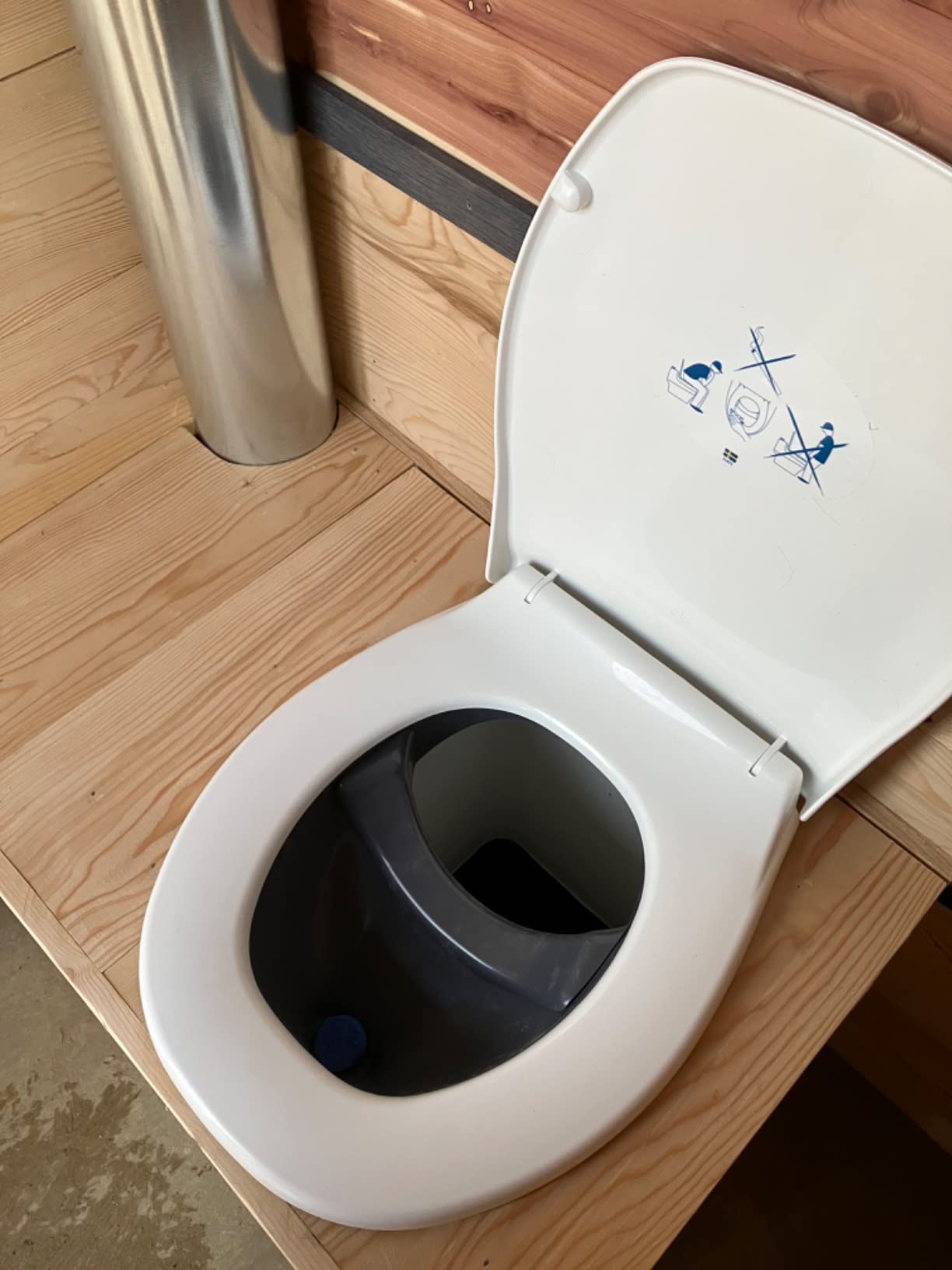 Separett Privy Urine-Separating Toilet Seat Kit | Hinged Lid, Non-Electric, For DIY Compost Toilet Builds customer photo 2