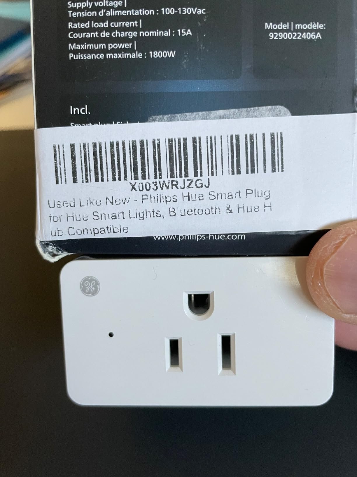 Philips Hue Smart Plug, White - 2 Pack - Turns Any Light Into a Smart Light - Control with Hue App - Compatible with Alexa, Google Assistant, and Apple HomeKit customer photo 2