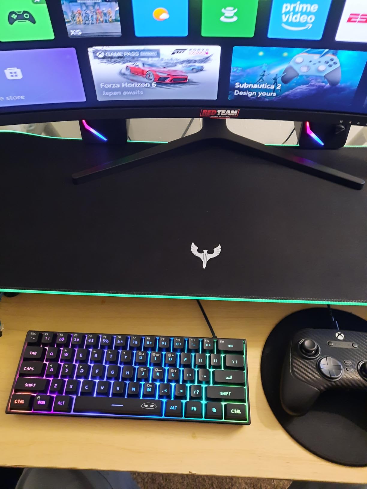 MageGee Mini 60% Gaming Keyboard, RGB Backlit 61 Key Ultra-Compact Keyboard, TS91 Ergonomic Waterproof Mechanical Feeling Office Computer Keyboards for PC, MAC, PS4, Xbox ONE Gamer customer photo 1