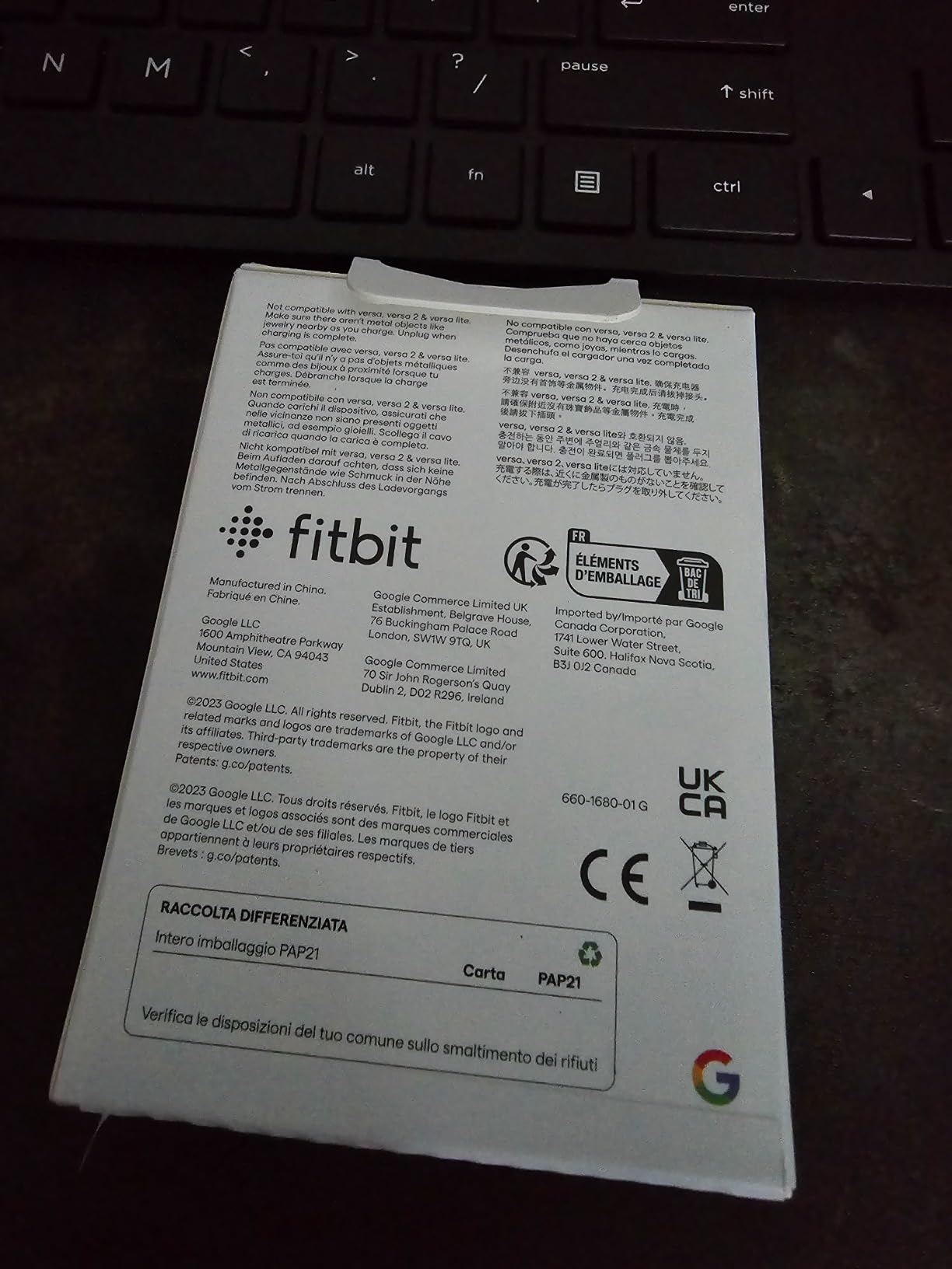 Smartwatch Charging Cable for Sense 2, Sense, Versa 4 and Versa 3, Official Product, Black customer photo 1