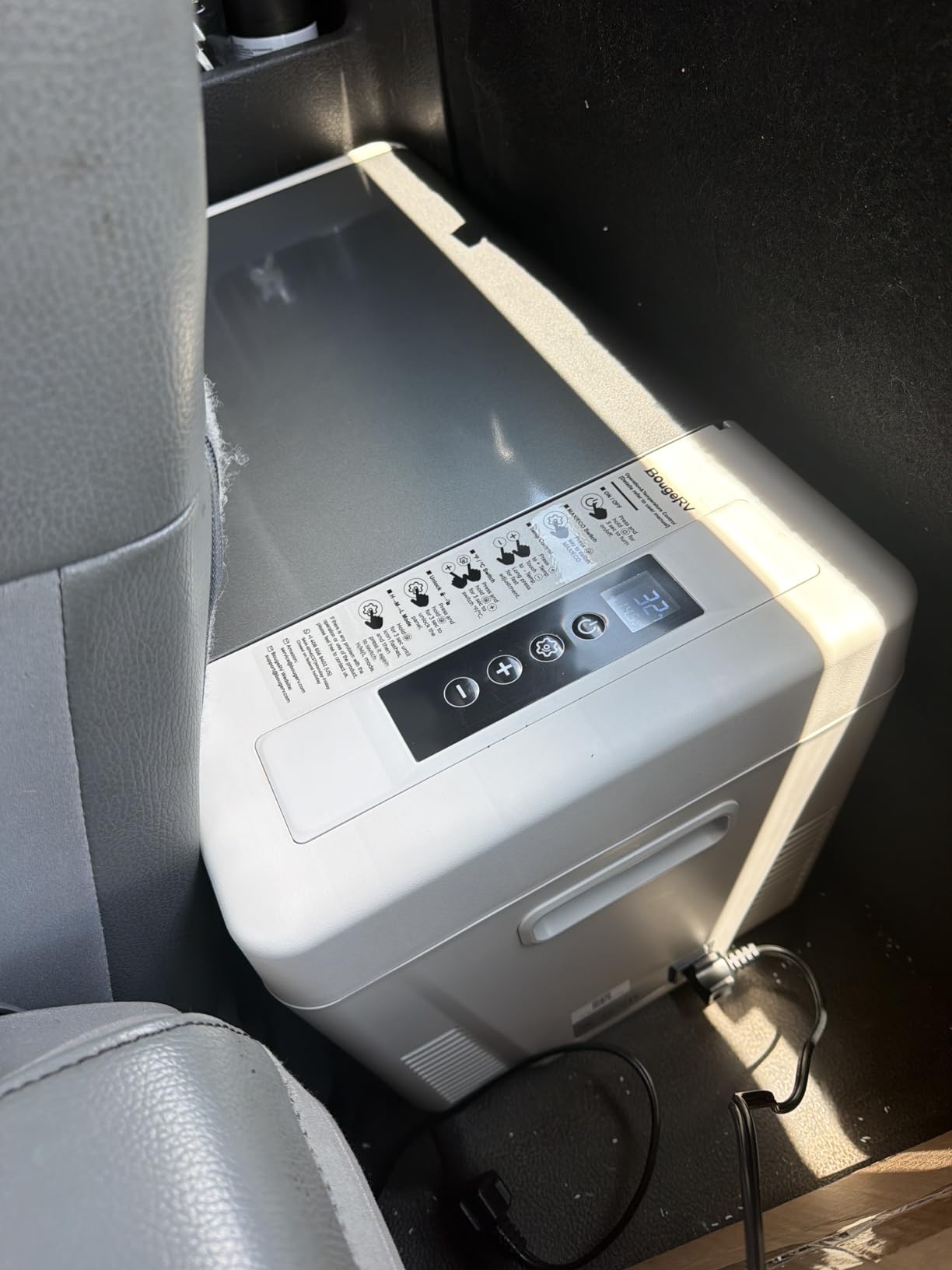 BougeRV 12 Volt Refrigerator 12V Car Fridge 23 Quart Portable Freezer Compressor Cooler 12/24V DC 110~240 Volt AC for Truck Van RV Camper SUV Travel Camping Road Trips Tailgating -7F~50F customer photo 2