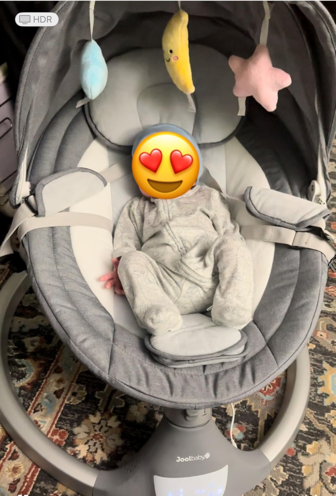 Jool Baby Nova Swing for Newborns - Electric Motorized Infant Swing, Bluetooth Music, 10 Preset Melodies, Remote customer photo 1