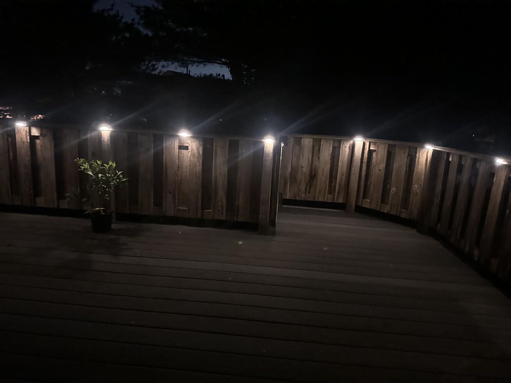 GIGALUMI LED Solar Deck Lights, 16 Pack Waterproof for Outdoor Stairs, Step, Fence, Railing, Yard and Patio (Warm White) customer photo 1