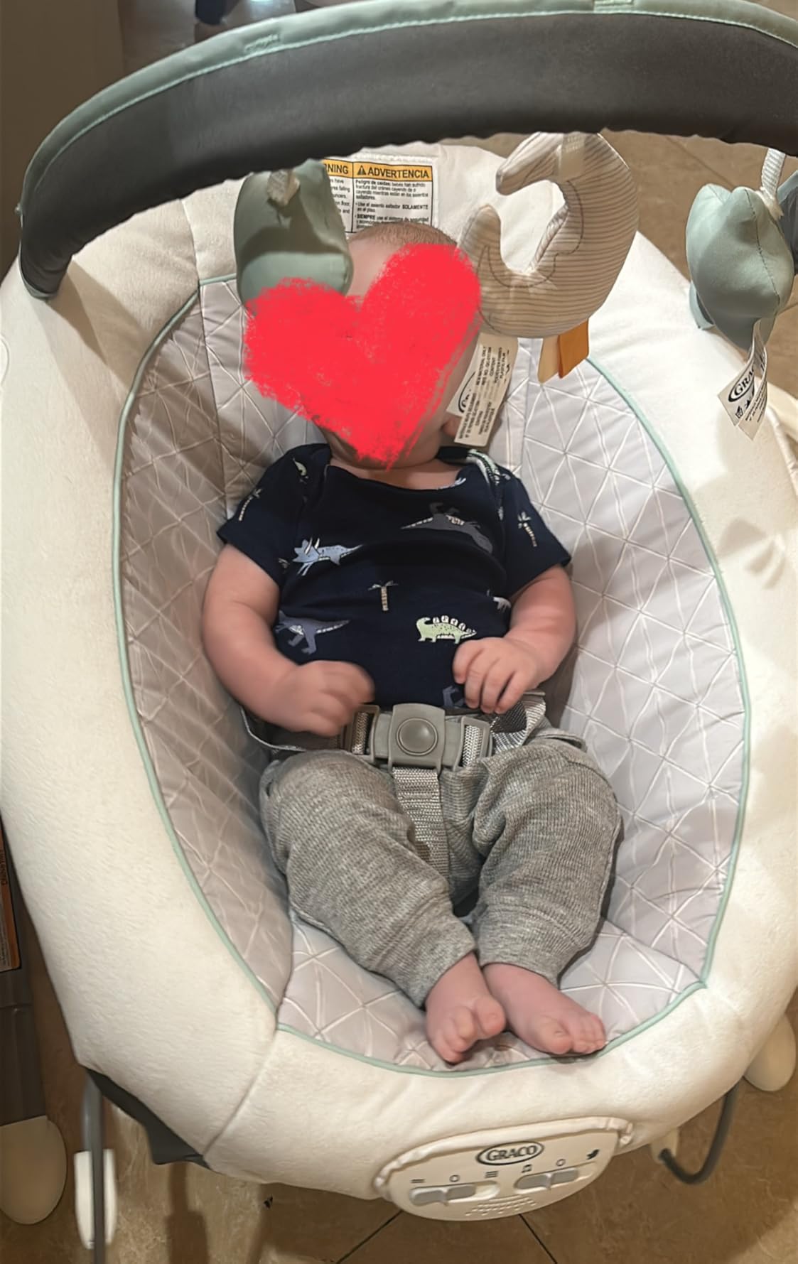 Graco Soothe 'n Sway LX Portable Baby Swing and Baby Bouncer, Multi Direction Seat, 2 Speed Vibration customer photo 2