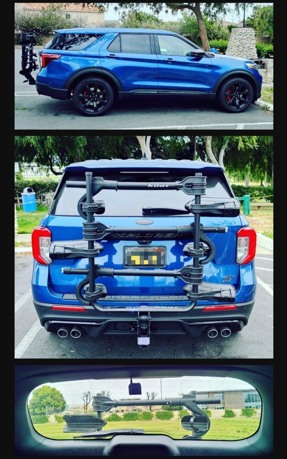 Kuat Transfer V2 2 inch 3-Bike Hitch Bike Rack - Steel Platform with Semi-Integrated Cable Lock customer photo 2