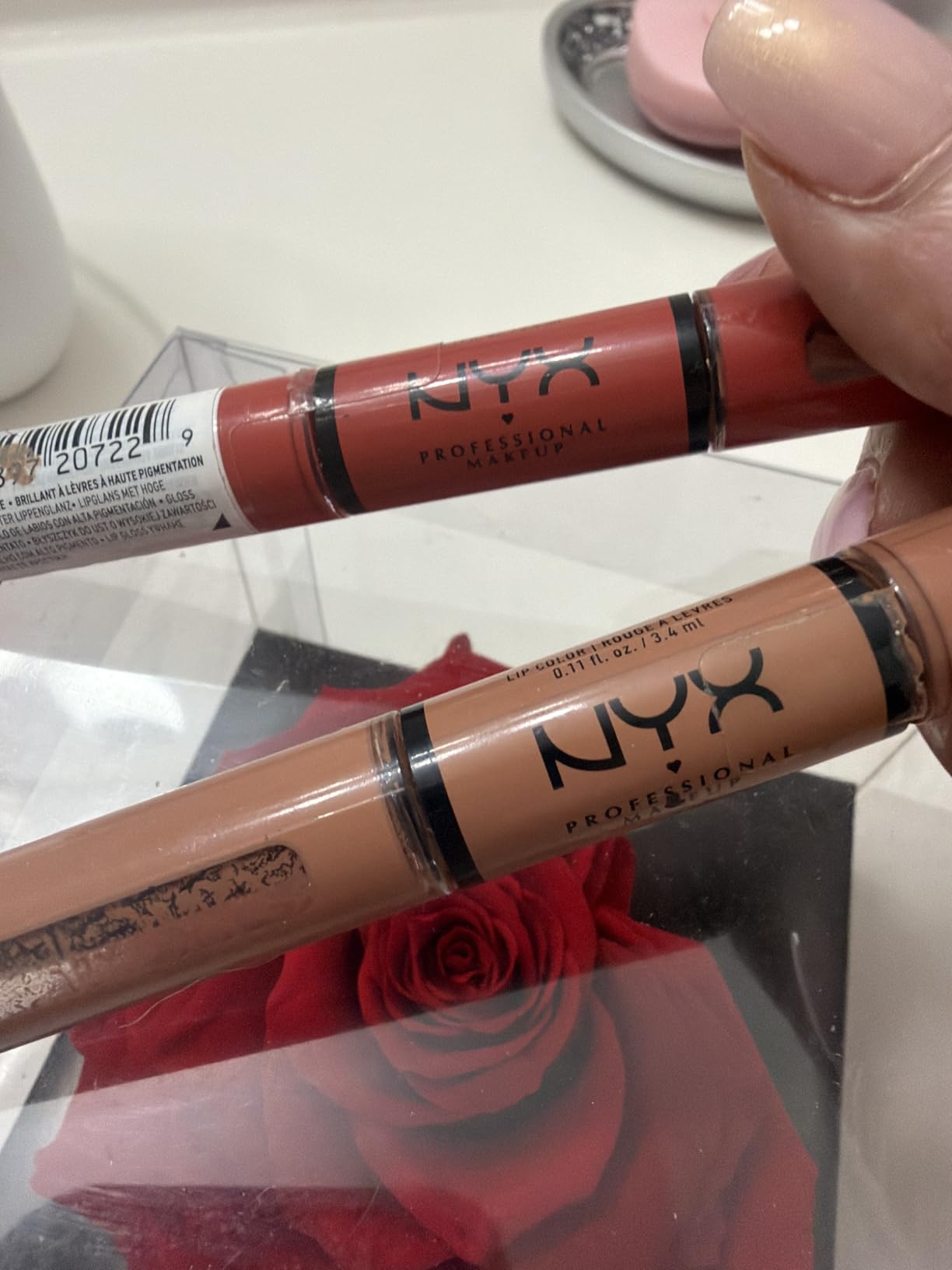 NYX PROFESSIONAL MAKEUP Shine Loud, Long-Lasting Liquid Lipstick with Clear Lip Gloss - Magic Maker (Dusty Nude Mauve) customer photo 2