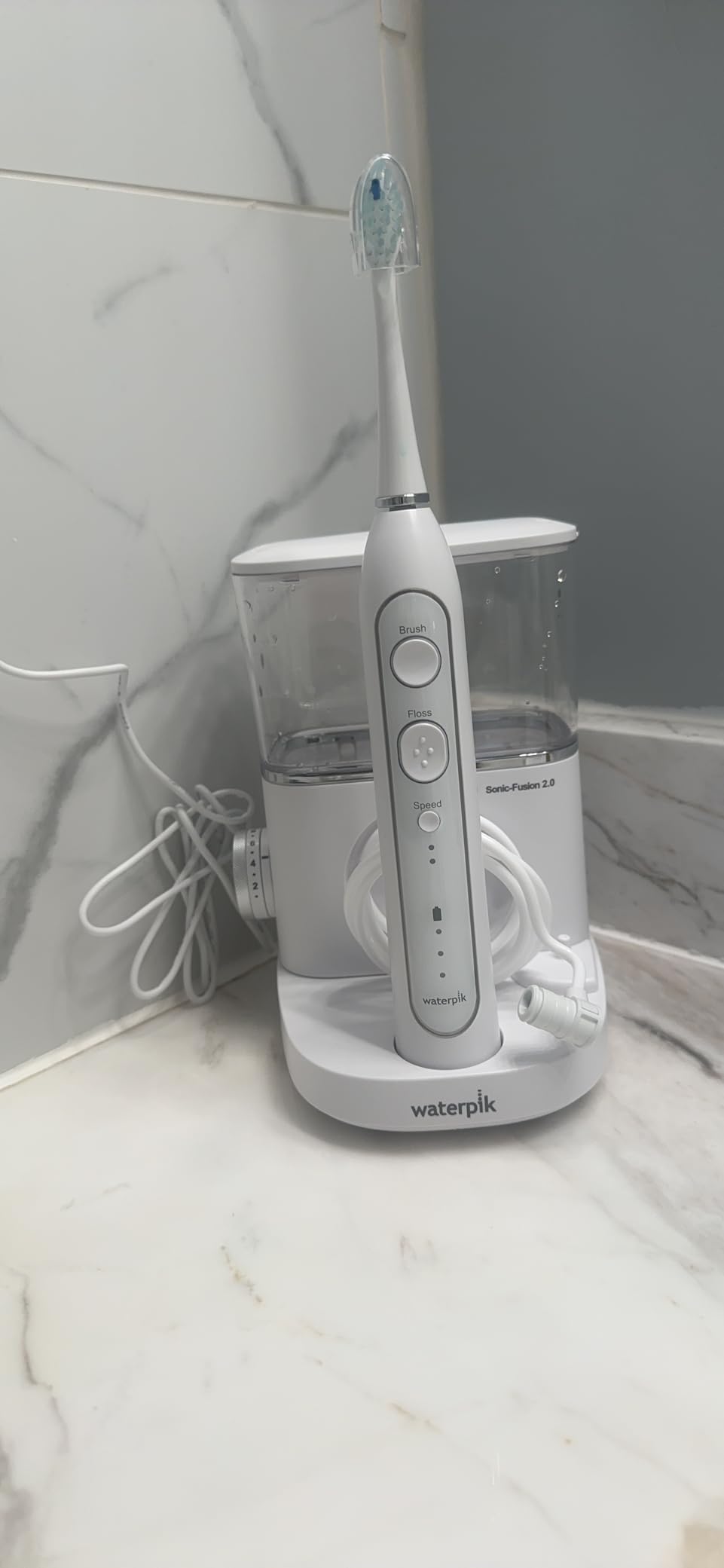 Sonic-Fusion 2.0 Professional Flossing Electric Toothbrush with Water Flosser Combo Two In One, For Daily Gum Care and Cleaning Teeth, Braces, Implants, White SF-04CD010-1, Packaging May Vary customer photo 2