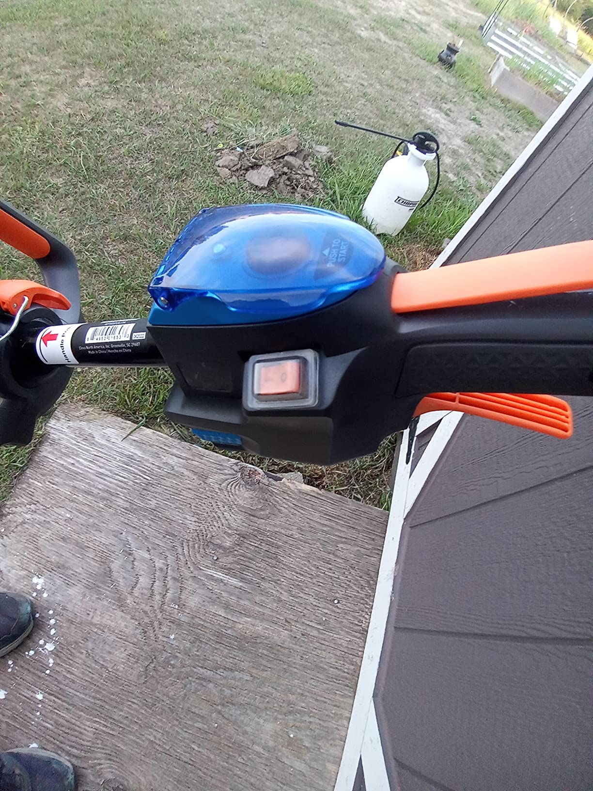 LawnMaster NPTGSP2517A No-Pull Gas Grass Trimmer with Electric Start 25cc 2 Cycle,17-Inch customer photo 1