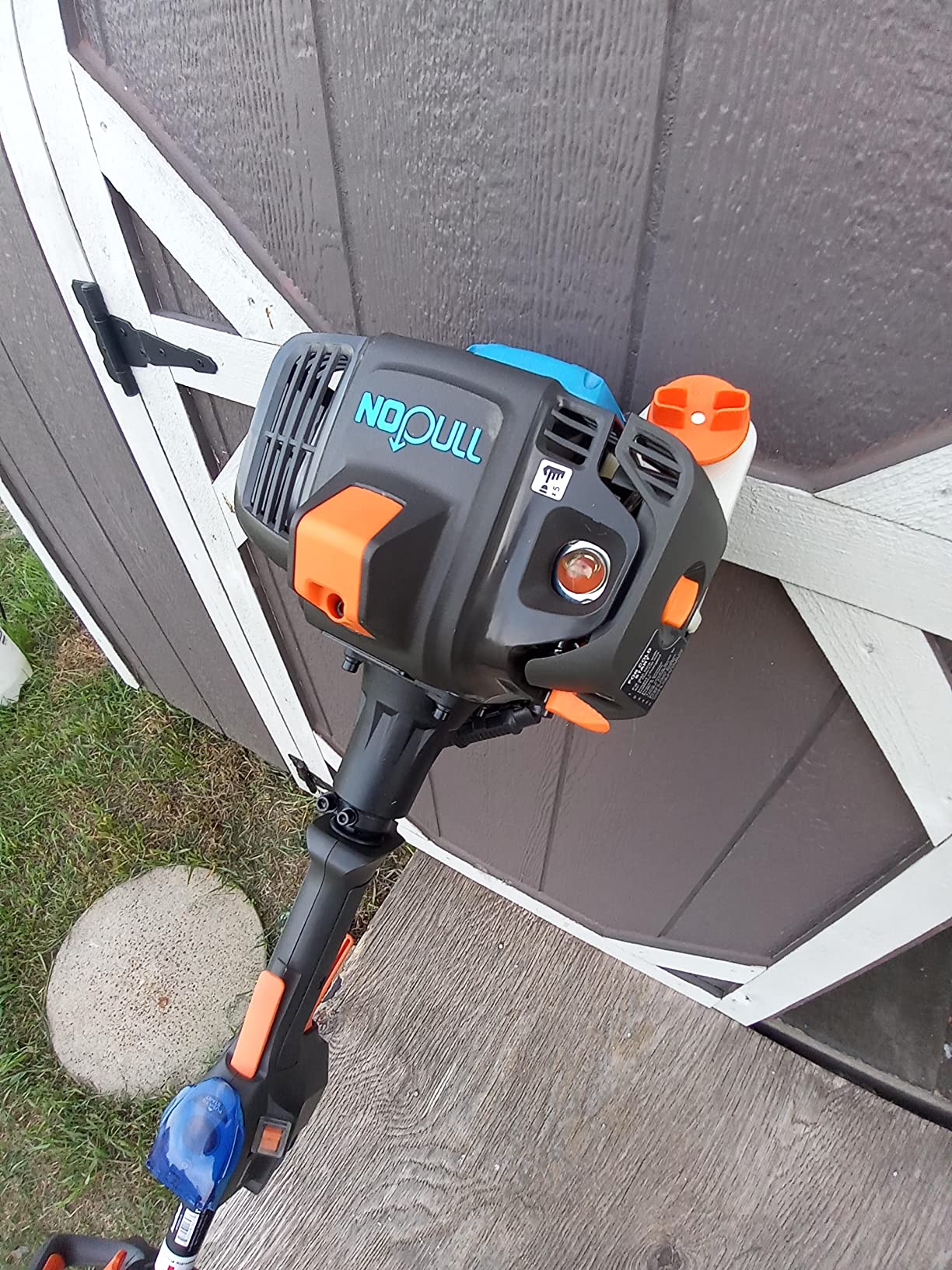 LawnMaster NPTGSP2517A No-Pull Gas Grass Trimmer with Electric Start 25cc 2 Cycle,17-Inch customer photo 2
