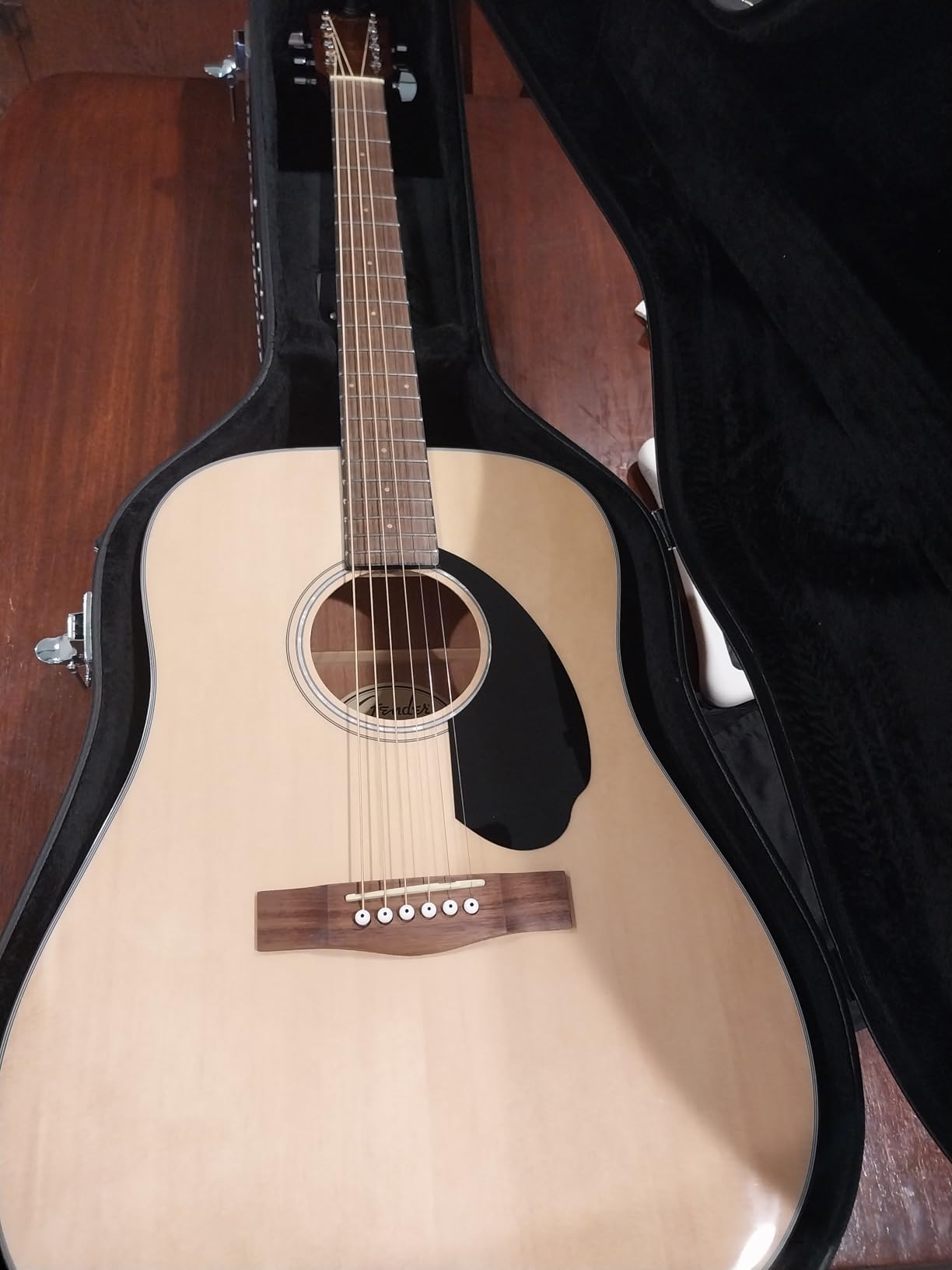 Fender CD-60S Solid Top Dreadnought Acoustic Guitar - All Mahogany Bundle with Hard Case, Tuner, Strap, Strings, Picks, and Austin Bazaar Instructional DVD customer photo 1