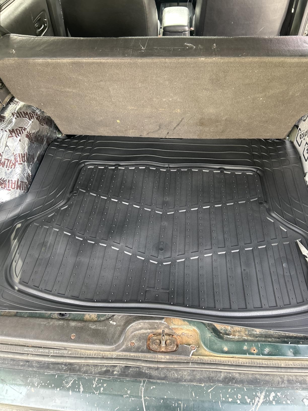 CAT Heavy Duty SUV Black Cargo Liner & Car Trunk Mat - Universal Trimmable All Weather Cargo Mats for Back of SUV - SUV Trunk Mat & Carpet Cover Trunk Liner - Cargo Cover Trunk Cover 53