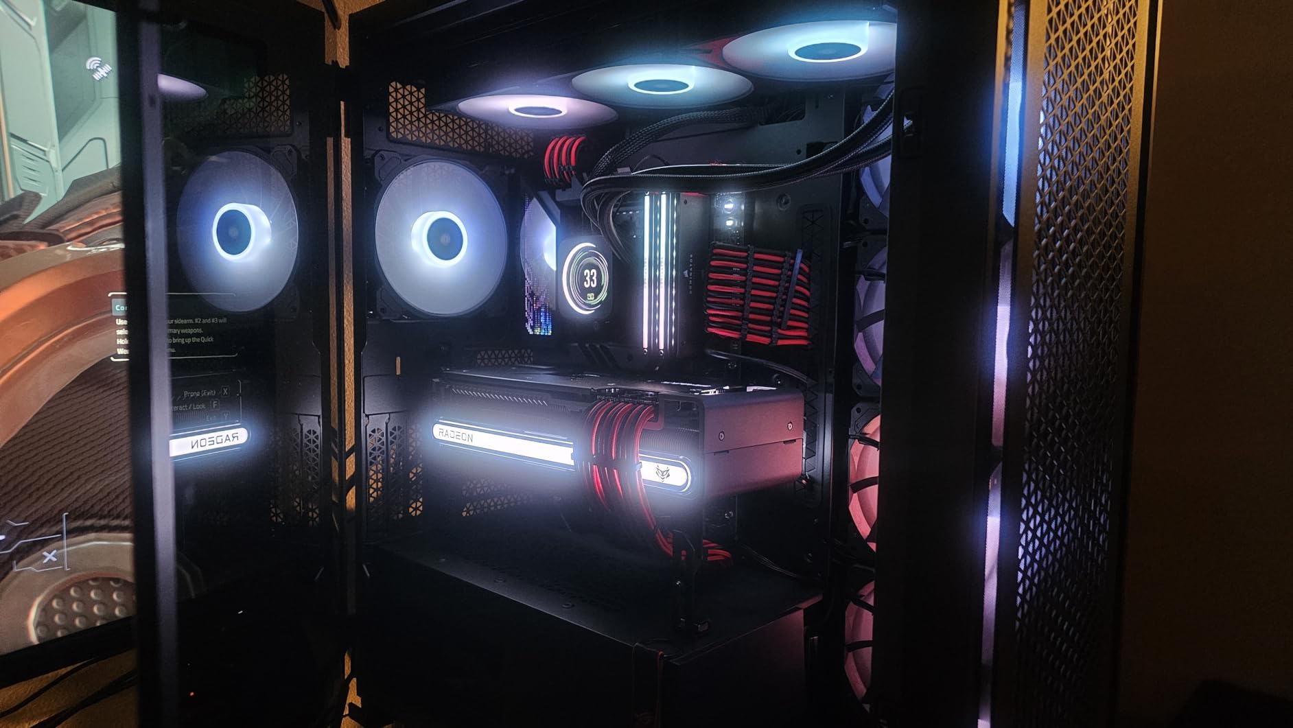CORSAIR 7000D Airflow Full-Tower ATX PC Case - High-Airflow Front Panel - Spacious Interior - Easy Cable Management - 3X 140mm AirGuide Fans with PWM Repeater Included - Black customer photo 2