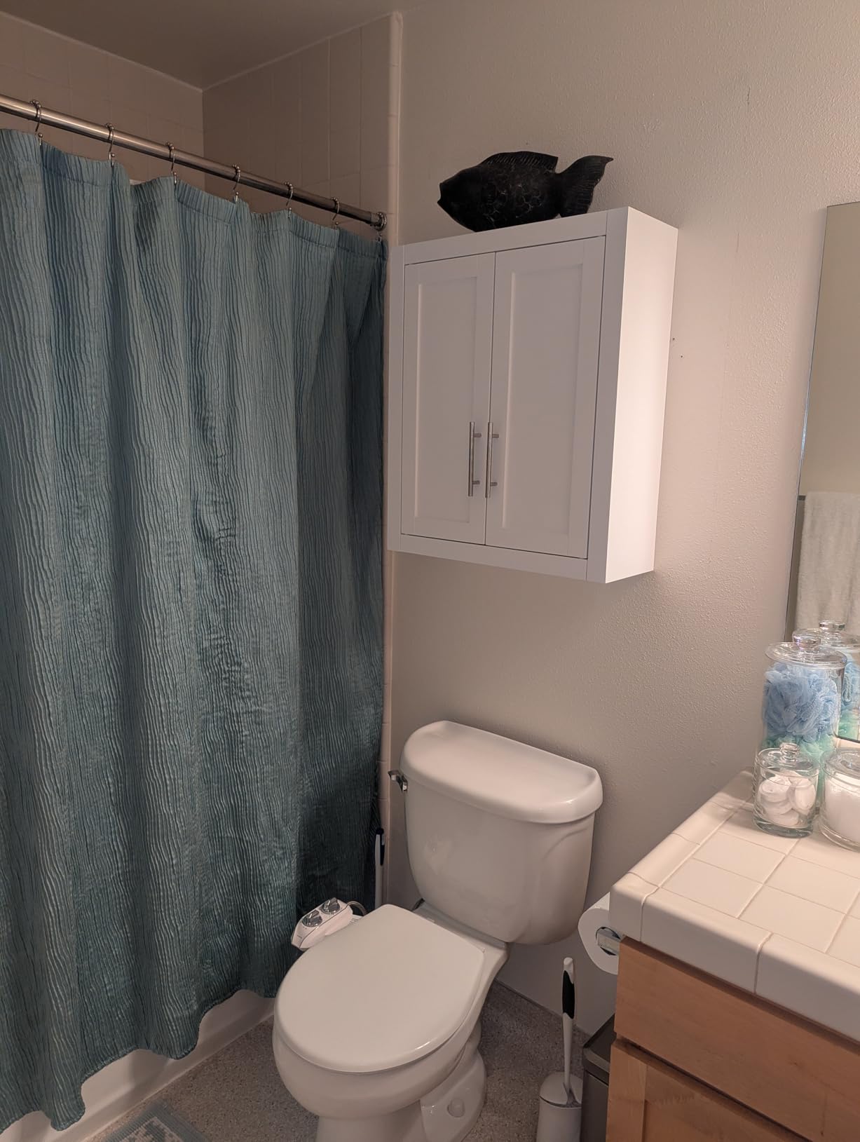 Crosley Furniture Savannah Wall Mounted Bathroom Storage Medicine Cabinet with Shelves, White customer photo 2