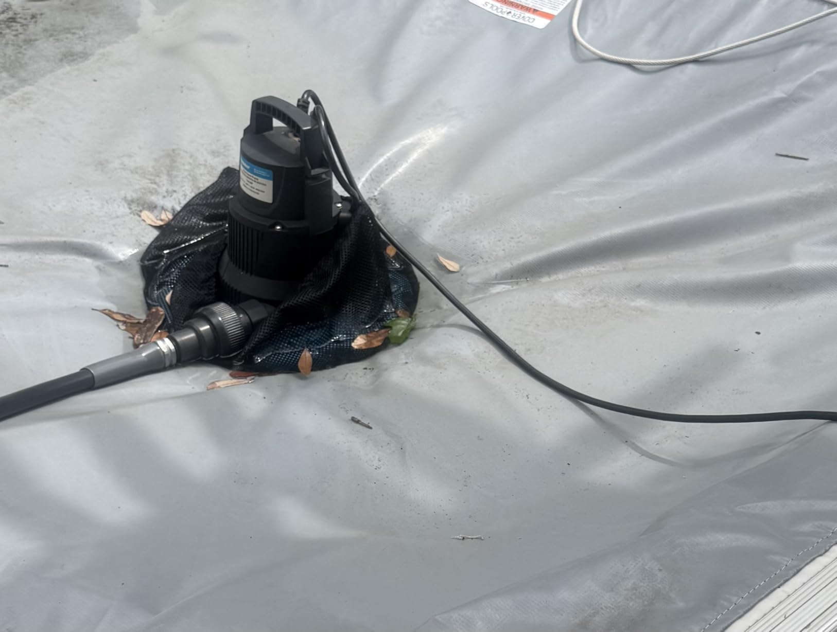 Acquaer Submersible Water Pump 1/6 HP Sump Pump Thermoplastic Utility Pump Small Electric Water Pump 1750GPH Water Remove for Basement Hot Tubs Garden Pool Cover Draining with 10 ft Cord customer photo 2