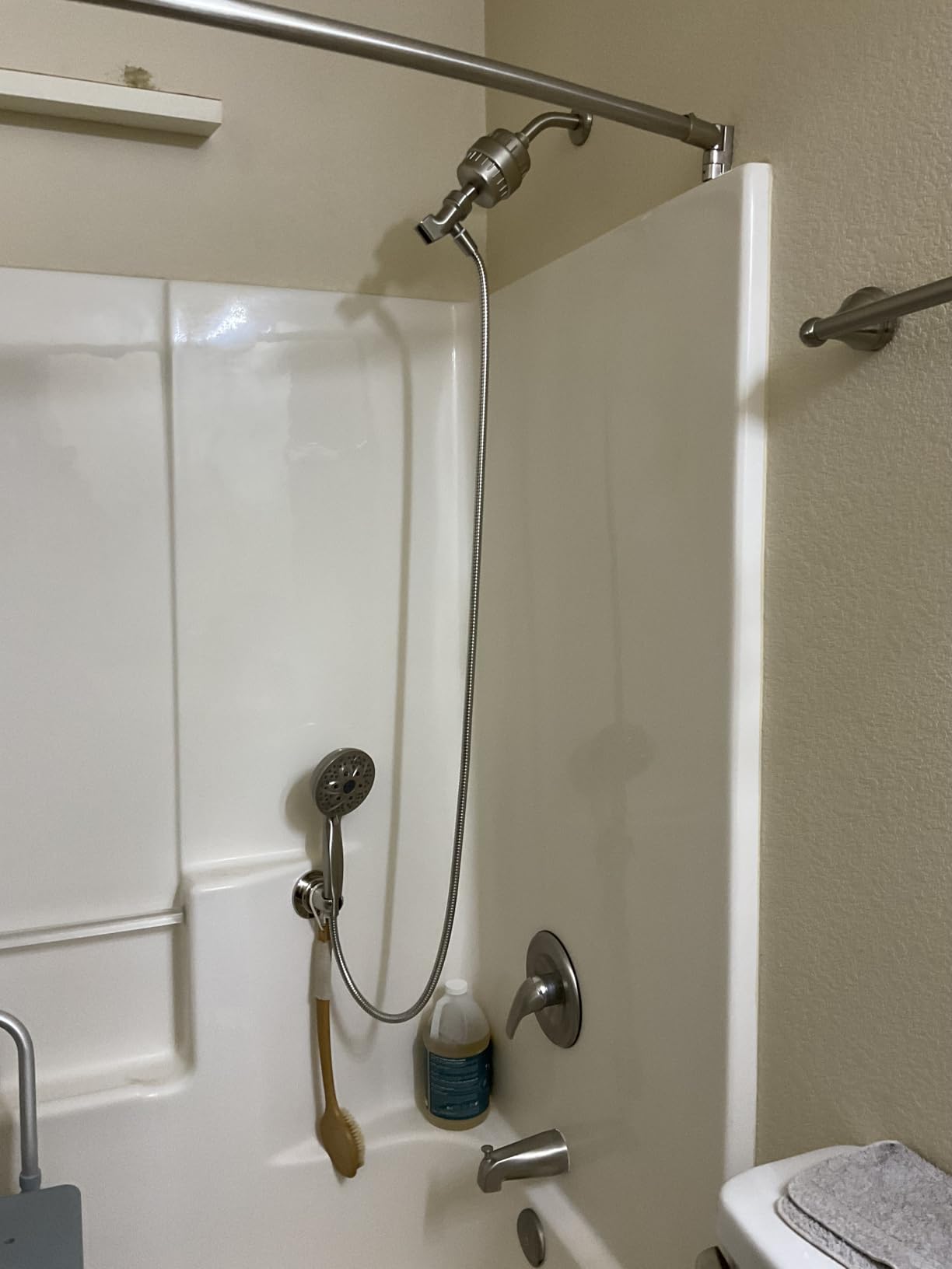 6-Setting Shower Head with Handheld, JDO High Pressure Hand held Shower Head, 4.7 Inch Chrome Detachable Showerhead Set with 59 Inch Stainless Steel Hose and Adjustable Showerhead Holder customer photo 2