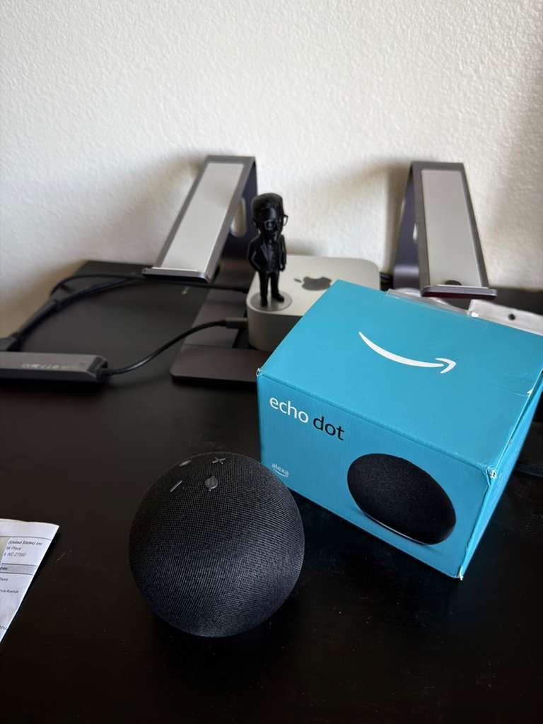 Amazon Echo Dot (newest model) - Vibrant sounding speaker, Designed for Alexa+, Great for bedrooms, dining rooms and offices, Deep Sea Blue customer photo 1