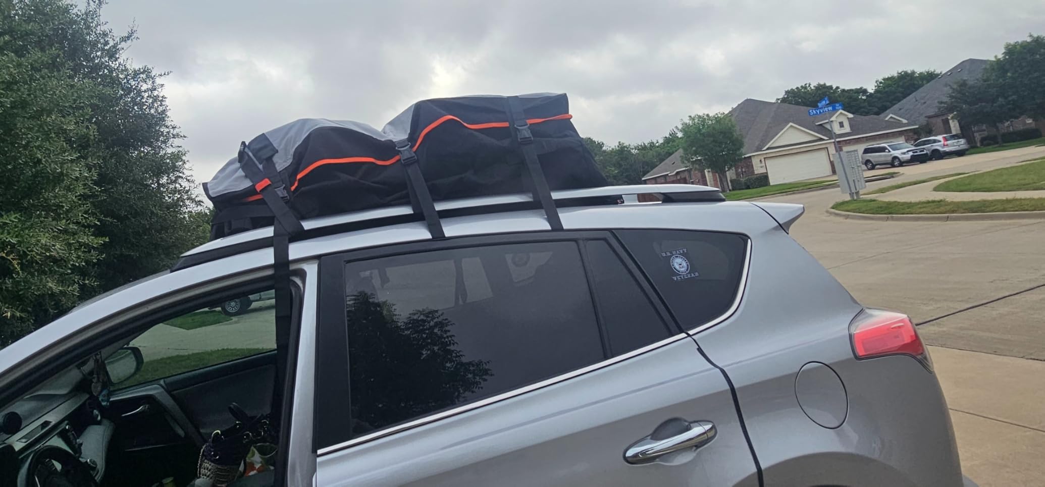 RoofPax 23 cft. Extra Waterproof Rooftop Cargo Carrier Bag with Double Weatherproof Zippers, 10 Heavy-Duty Tie-Down Straps customer photo 1