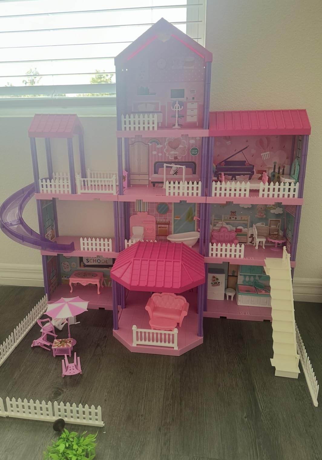 beefunni Doll House, Dollhouse for Girls, Doll Houses with 4 Stories-11 Rooms, 2 Dolls, Furniture Accessories and Lights, Princess Dollhouse 2026 Christmas Toy Gifts for 3 4 5 6 7 8+ Year Old Girls customer photo 1