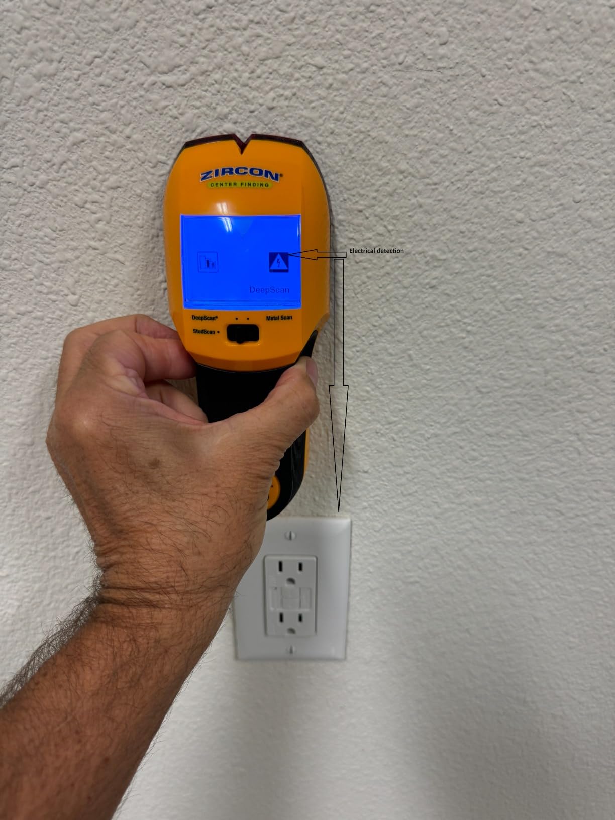 Zircon MultiScanner A200 Stud Finder Wall Scanner, Electronic Wood and Metal Stud Detector with WireWarning Detection, DeepScan, LCD Display, SpotLite Pointer and ACT Technology customer photo 2