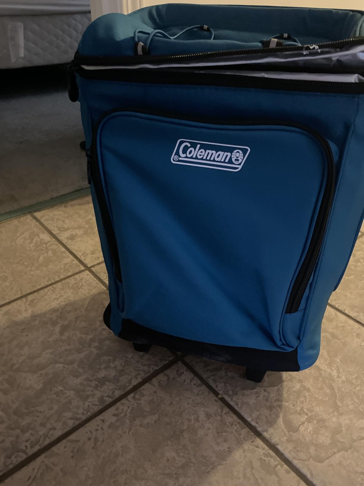 Coleman 42-Can Soft Rolling Cooler with Wheels, Leak-Proof Portable Insulated Chiller with 12+ Hour Ice Retention, Made with Recycled Materials customer photo 1