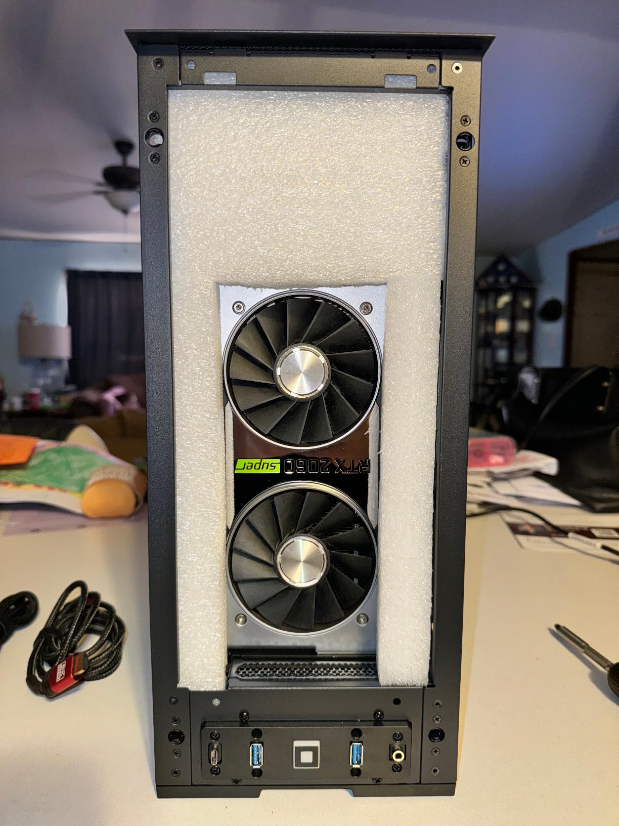 HYTE Revolt 3 Small Form Factor Premium ITX Computer Gaming Case, Metal, Black customer photo 2