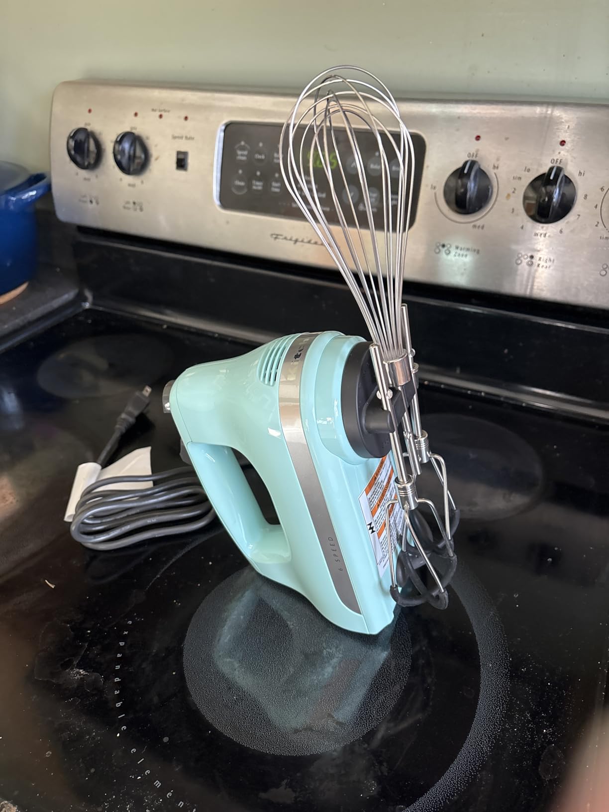 KitchenAid 6 Speed Hand Mixer with Flex Edge Beaters - KHM6118 customer photo 1