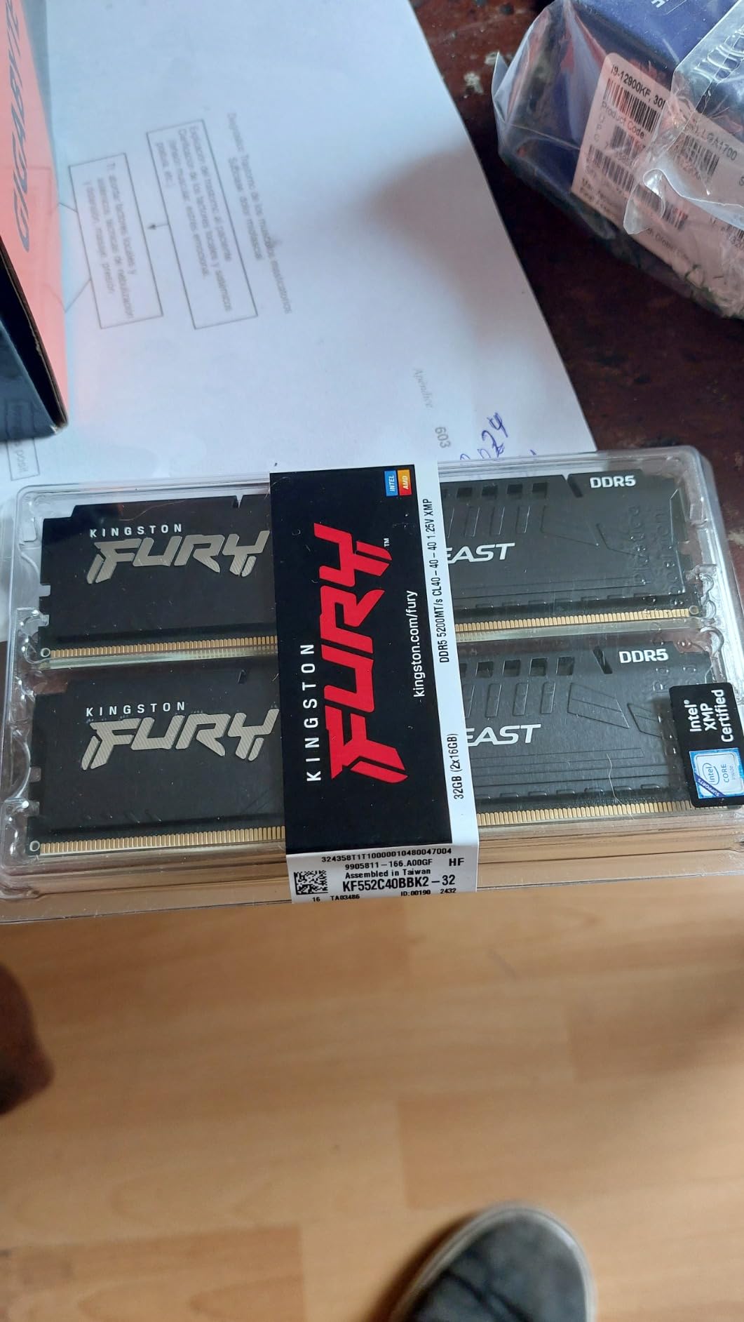 Kingston FURY Beast 32GB (2x16GB) 5200MT/s DDR5 CL40 Desktop Memory (KF552C40BBK2-32) customer photo 1