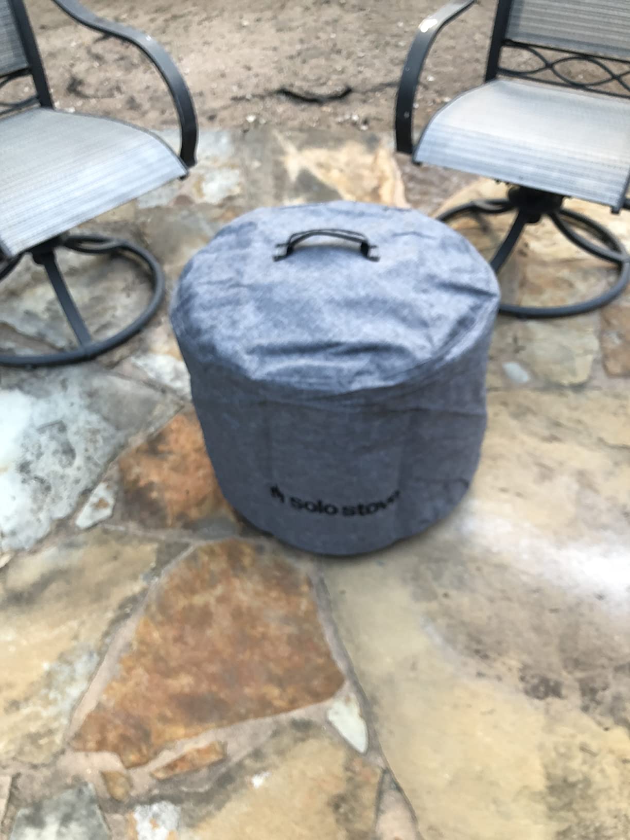 Bonfire Shelter - Weather-Resistant Round Cover for Solo Stove Bonfire Fire Pit and Accessories - PVC-Coated Polyester with Aluminum Reinforcement - Waterproof Year-Round Protection customer photo 2