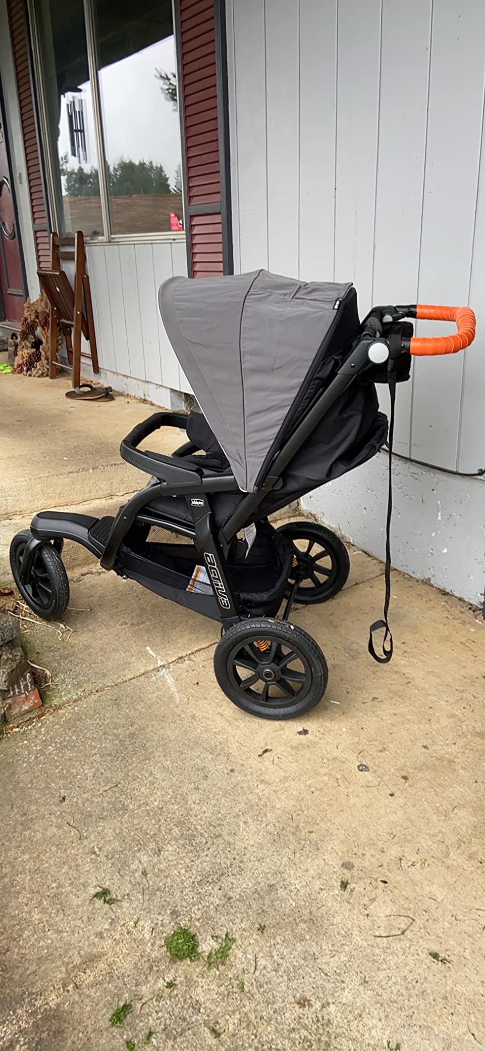 Chicco Activ3 Jogging Stroller, All-Terrain Stroller, Compatible with Chicco Infant Car Seats, Eclipse/Grey customer photo 2
