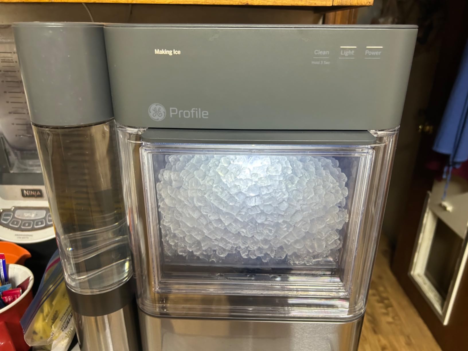 GE Profile Opal 2.0 | Countertop Nugget Ice Maker | Ice Machine with WiFi Connectivity | Smart Home Kitchen Essentials | Black Stainless customer photo 2