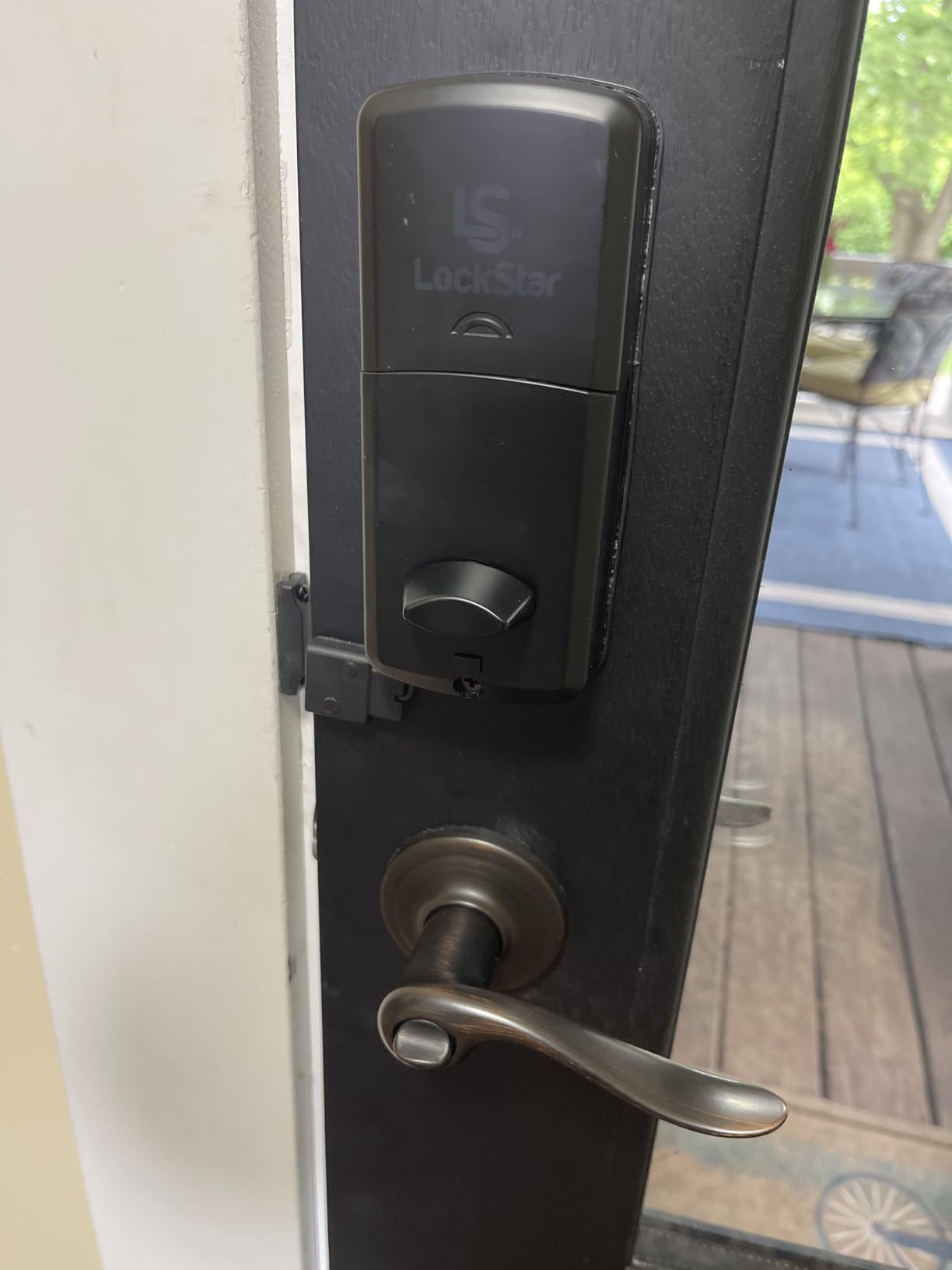 LOCKSTAR Smart Door Lock - Keyless Entry Deadbolt Door Lock - Multiple Entry Methods: APP, Fingerprint Touch ID, Keypad Code, Card FOB, Traditional Key - Smart Home Devices customer photo 2