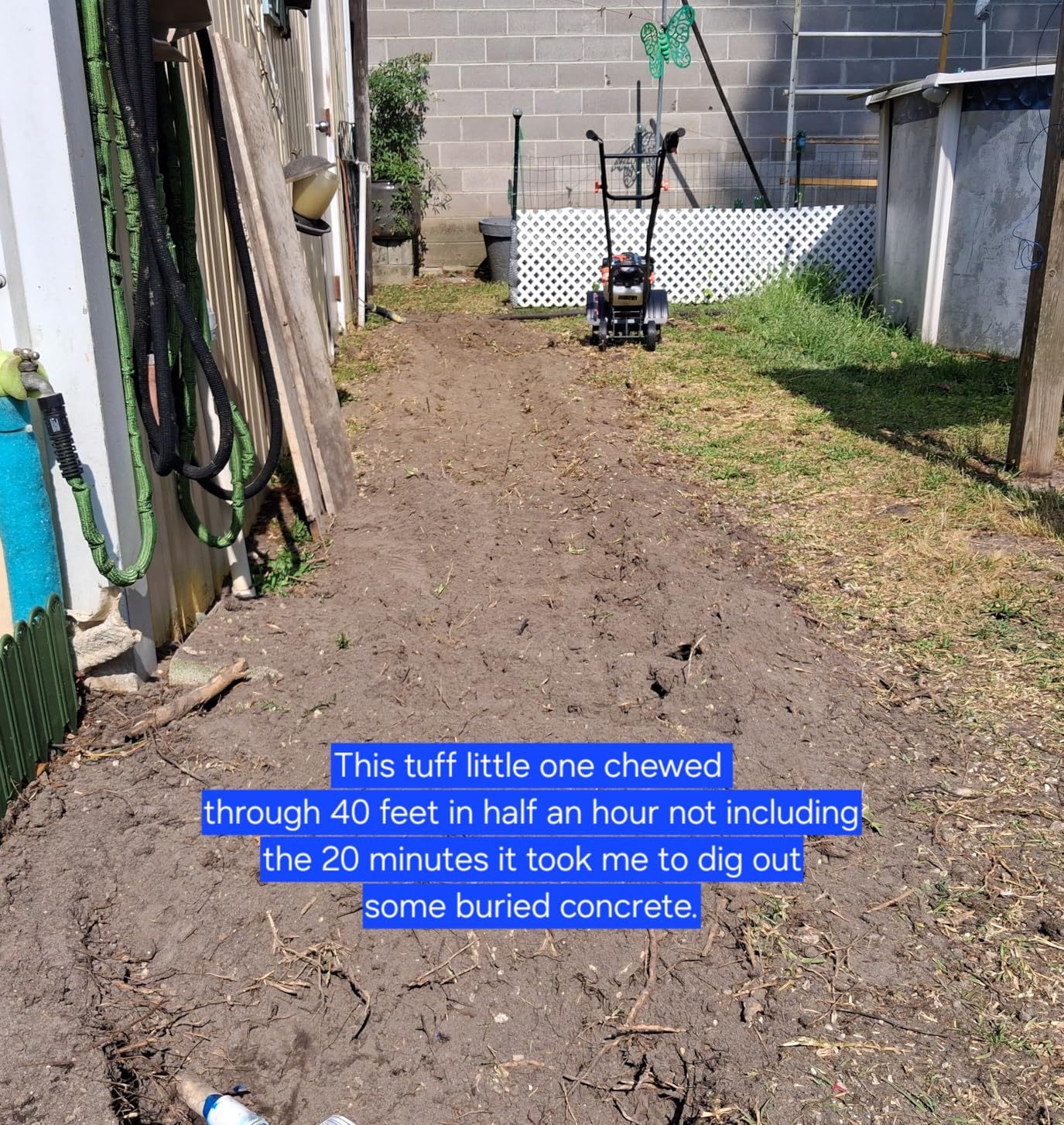 SENIX 4QL 4-Cycle Gas Powered Tiller Cultivator, 46cc Full Crank Engine, 15-Inch Tilling Width, 8-Inch Tilling Depth, Easy Start, Foldable Handles for Compact Storage (TL4QL-L1) customer photo 1