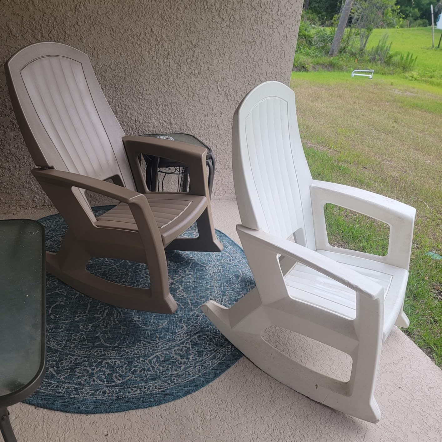 Semco Rockaway Heavy Duty All-Weather Outdoor Rocking Chair Plastics - Sand Tan customer photo 1