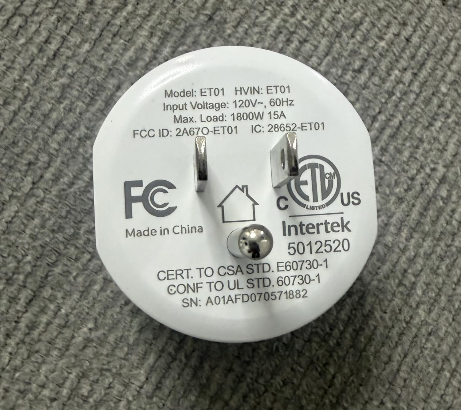 EIGHTREE 15A Smart Plug, Wi-Fi & Bluetooth Smart Outlet for High-Power Home Appliances, Works with Alexa & Google Home, Easy Setup, Timer & Remote Control, FCC & ETL Certified customer photo 1
