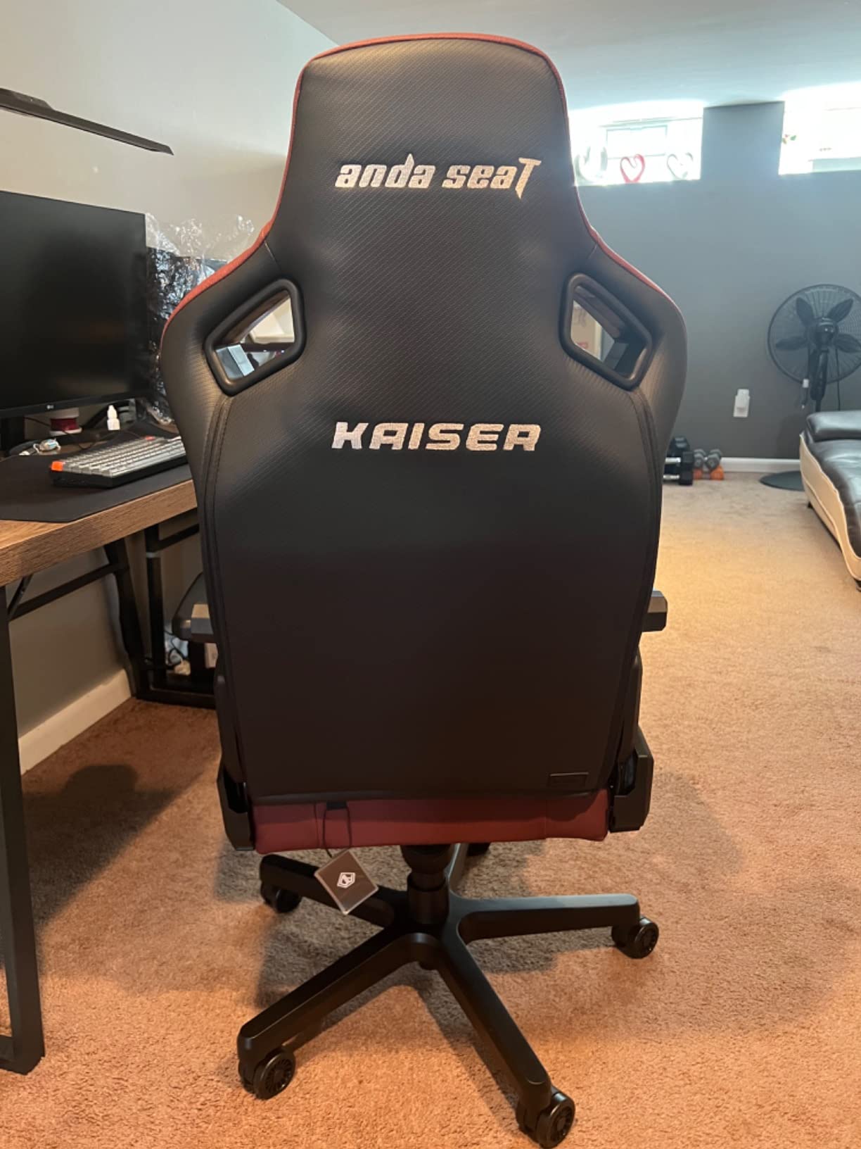 Anda Seat Kaiser 3 Large Gaming Chair for Adults - Ergonomic White PVC Leather Gaming Seat with Lumbar Support, Comfortable Office Chair with Neck Support - Heavy Duty Wide Computer Seat customer photo 1