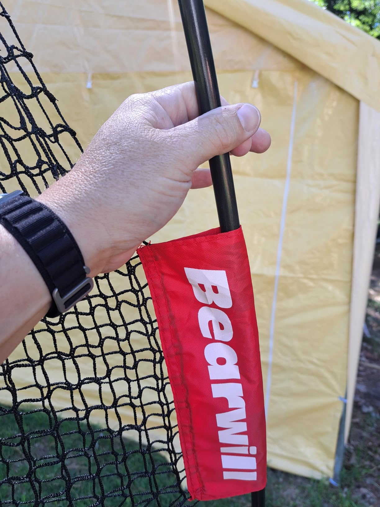 Bearwill Golf Net, 10x7ft Heavy Duty Golf Practice Nets with Mat, Target Cloth, 7 Tees, 6 Balls, Carry Bag for Backyard Driving Chipping Indoor Outdoor Training customer photo 2