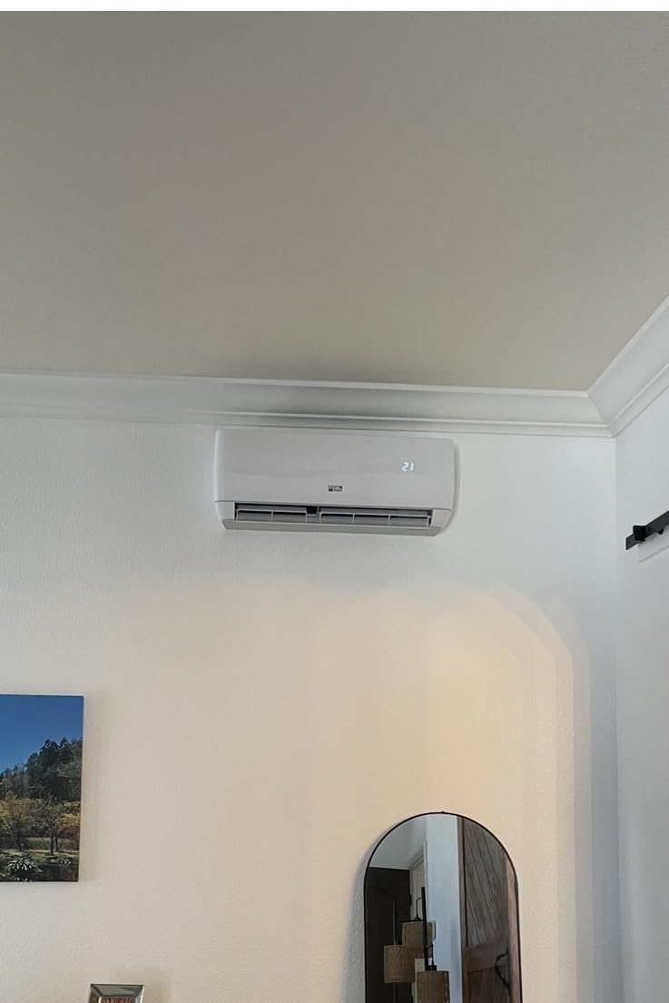 COSTWAY 12000BTU Mini Split Air Conditioner & Heater, 20 SEER2 115V Wall-Mounted Ductless AC Unit Cools Rooms up to 750 Sq. Ft, Energy Efficient Inverter AC with Heat Pump (Blast Series) customer photo 1