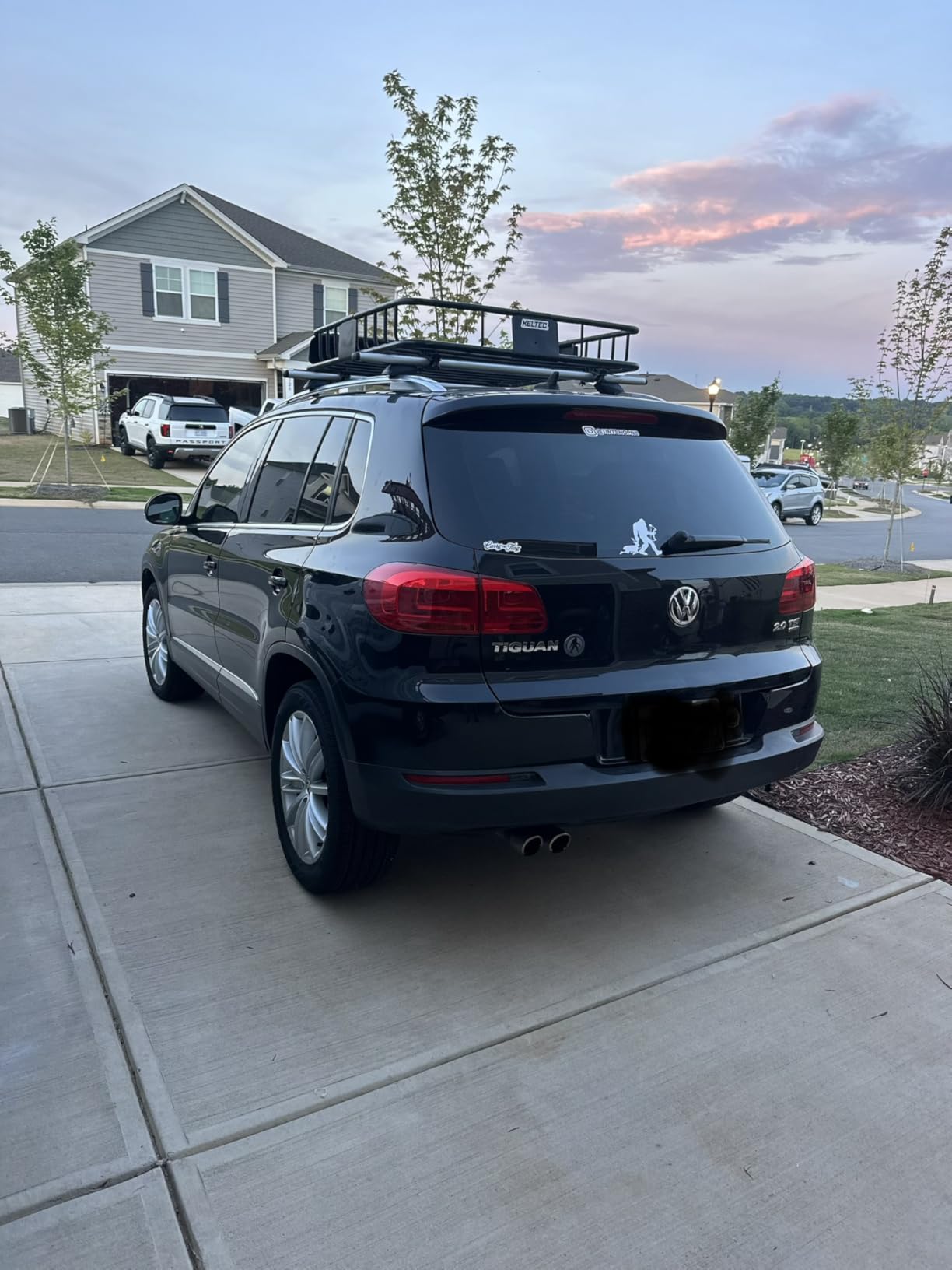 COWVIE 53 Inch Aluminum Roof Rack Cross Bars for Raised Side Rails, Adjustable Cargo Bars, Hold 165 LBS, Black customer photo 1