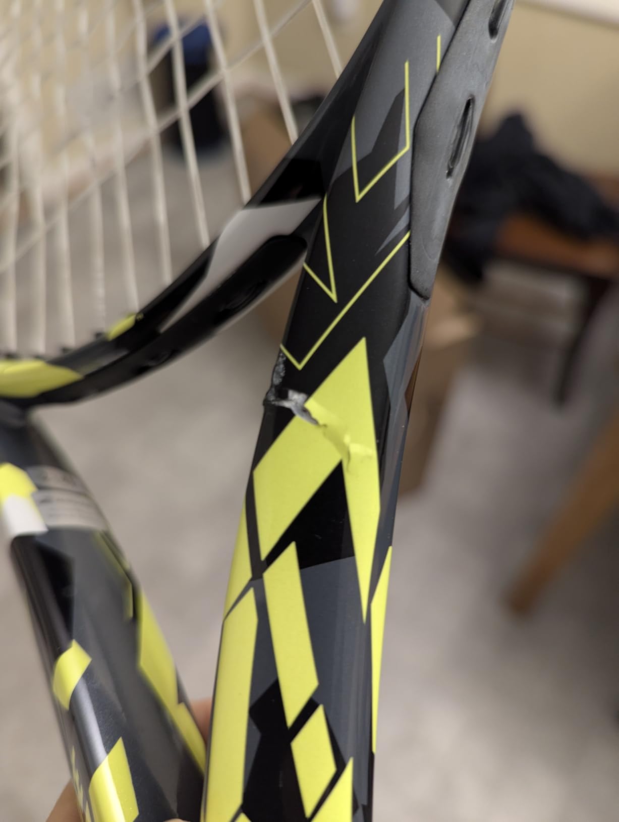 Babolat Pure Aero Tennis Racquet (7th Gen) Strung with Synthetic Gut at Mid Range Tension customer photo 1