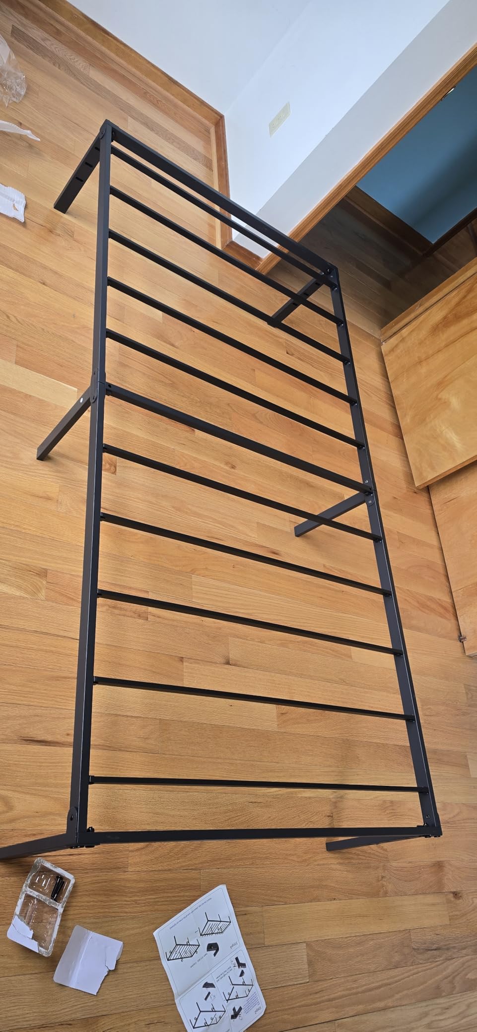 NEW JETO Metal Bed Frame, Queen Size Bed Frame with Storage Space, Heavy Duty Sturdy Mattress Foundation, Easy Assembly, No Box Spring Needed, Black, 14 Inch, Queen customer photo 1