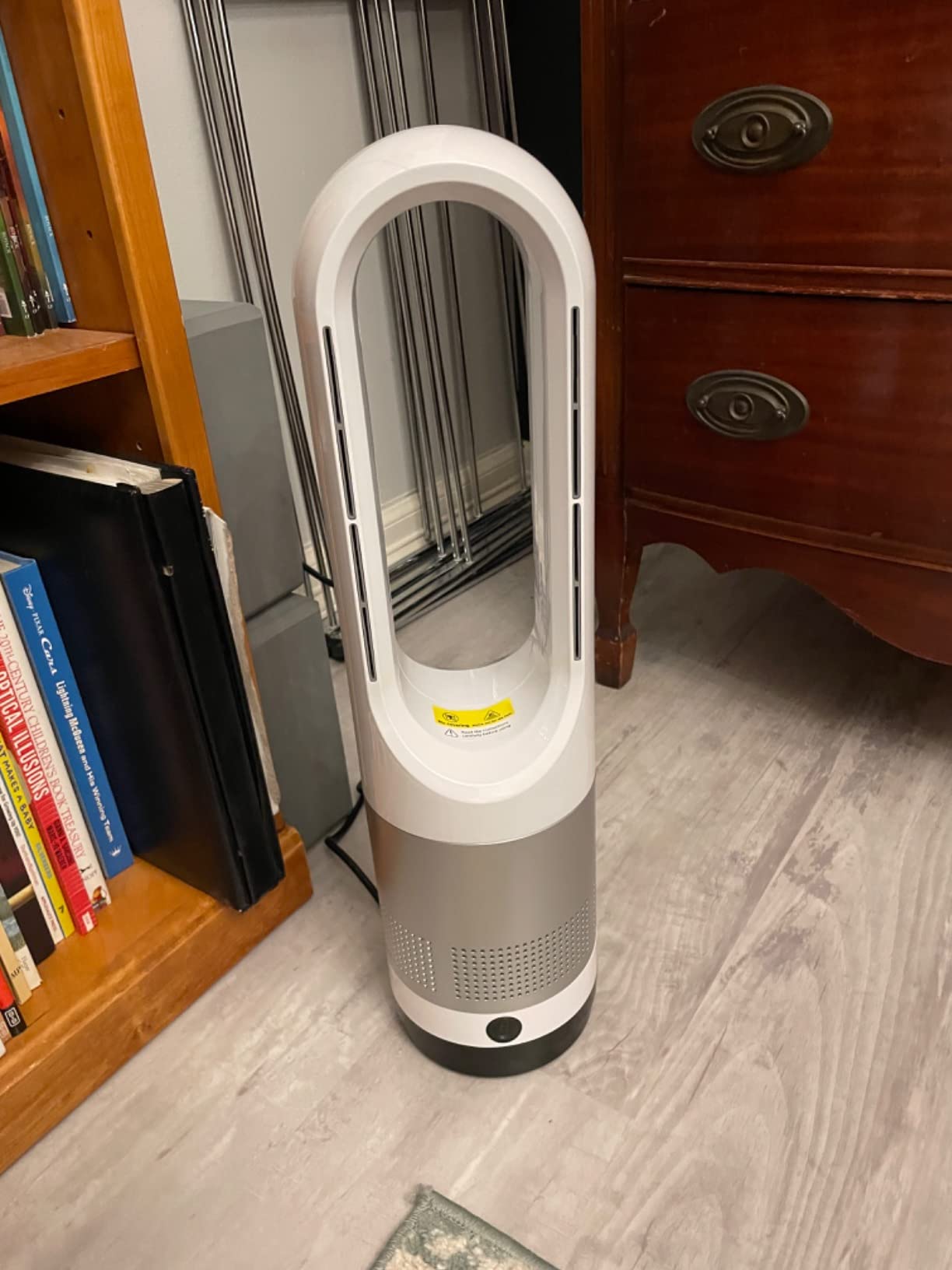 Bladeless Tower Fan, 1400W Space Heater & 40W Cooler Fan Combo with Remote, 80° Oscillation, 8 Speeds and 3 Heating Modes, 9H Timer, LED Display, Fast Safety Heat and Quiet for Bedroom, Kitchen, Office customer photo 2