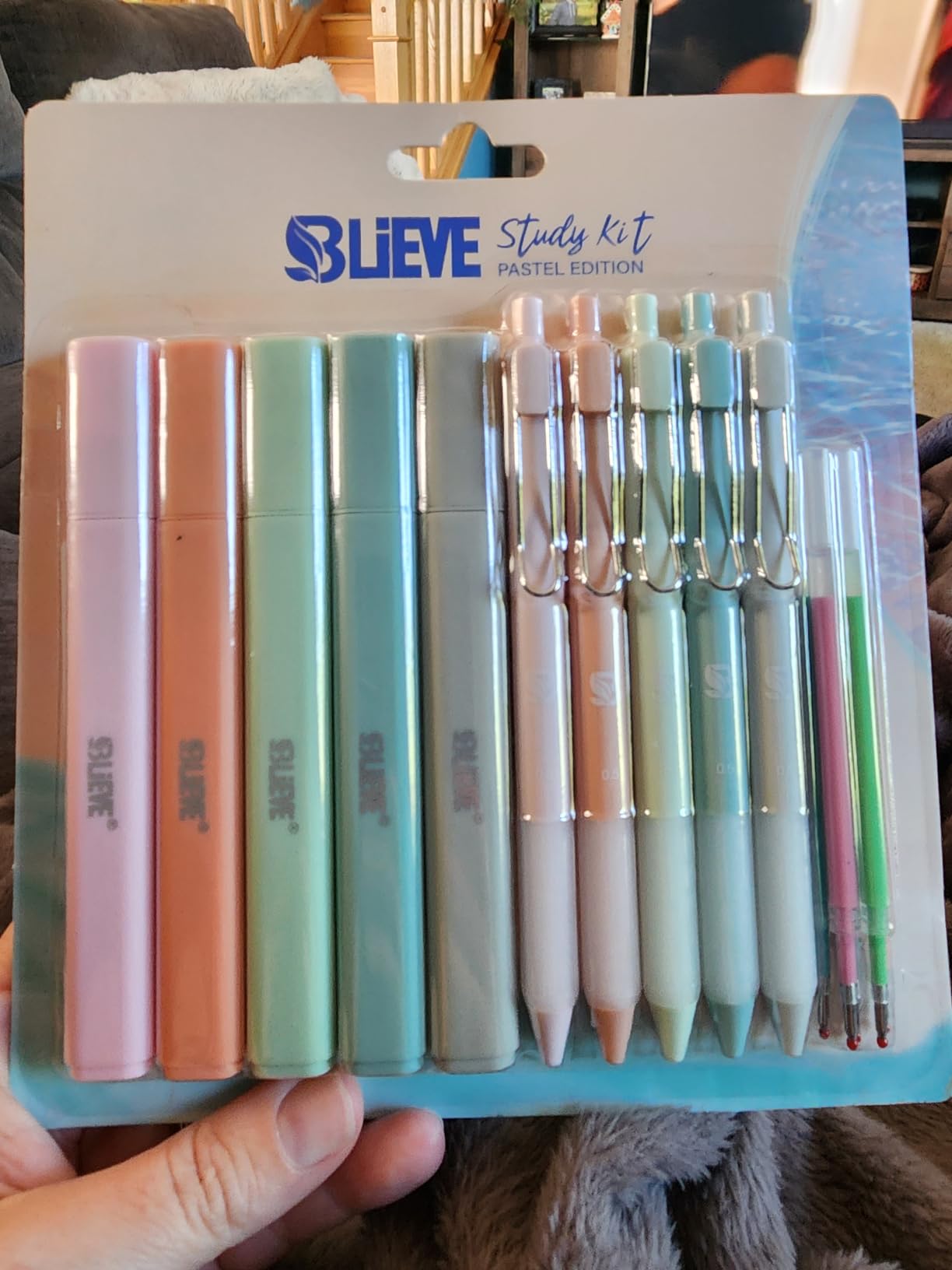 BLIEVE Bible Highlighters And Pens No Bleed, Chisel Tip & Rollerball Pens Multicolor customer photo 1