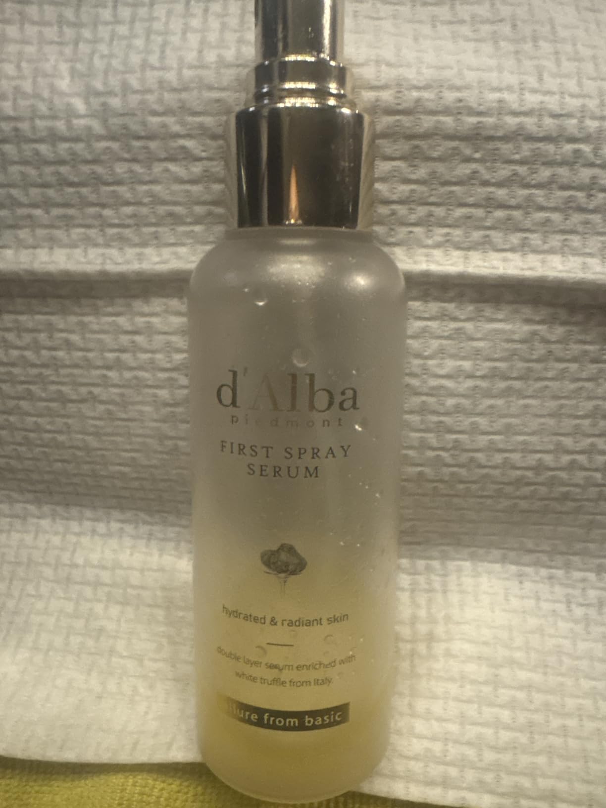 d'alba Piedmont Italian White Truffle First Spray Serum, Vegan Skin Care, Light-weight Face Moisturizer, Glow Serum for Radiant Skin, Non Comedogenic, All In One Mist, Korean Skin Care (3.38 fl oz.) customer photo 2
