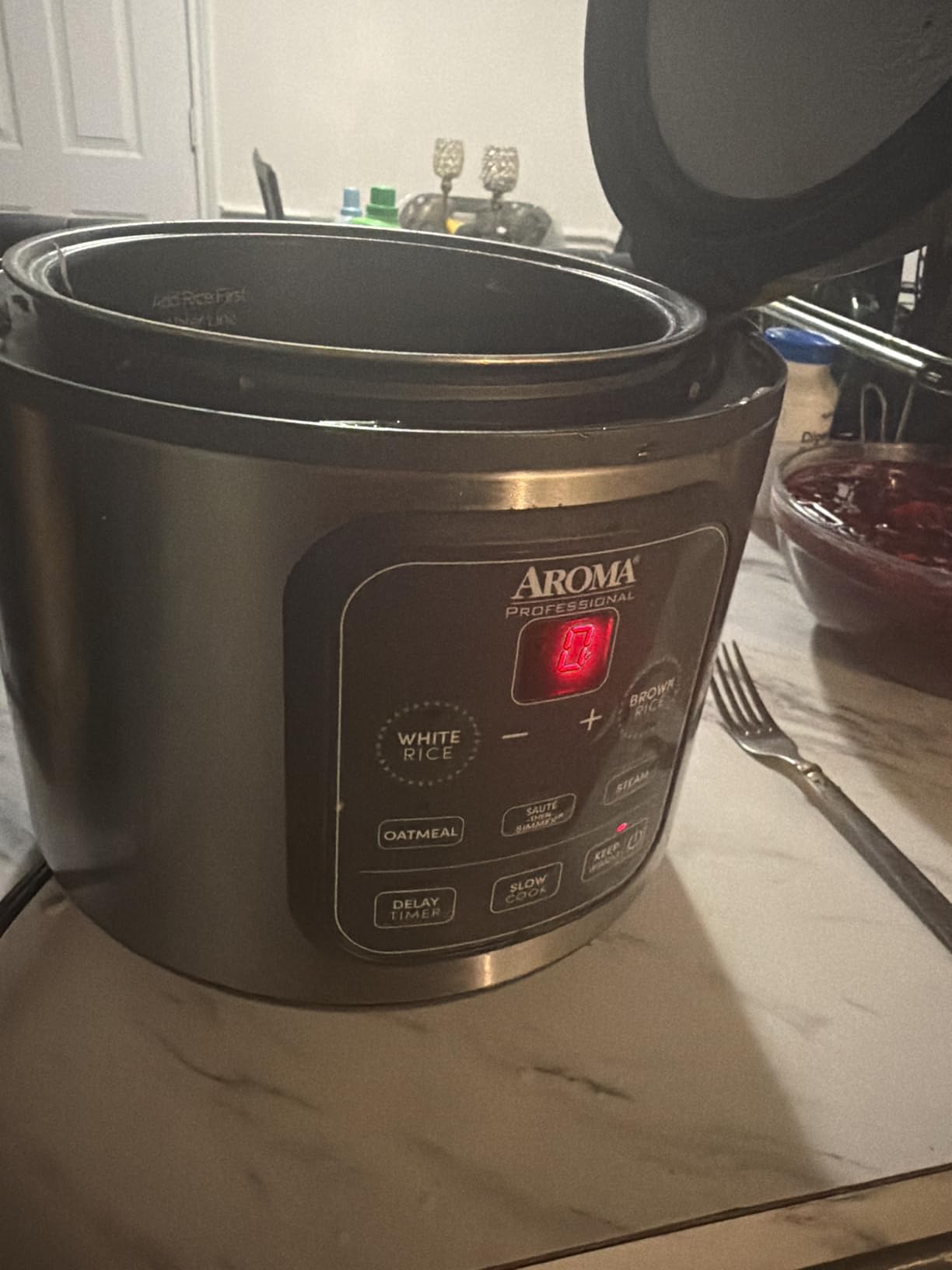 AROMA Professional Digital Rice Cooker, Multicooker, 4-Cup (Uncooked) / 8-Cup (Cooked), Steamer, Slow Cooker, Grain Cooker, 2Qt, Stainless Steel Exterior, ARC-994SG customer photo 1