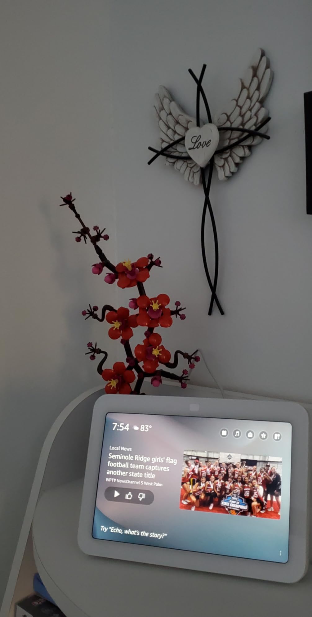 Echo Show 8, With Spatial Audio, Smart Home Hub, ideal for open living spaces, Designed for Alexa+, Glacier White customer photo 2